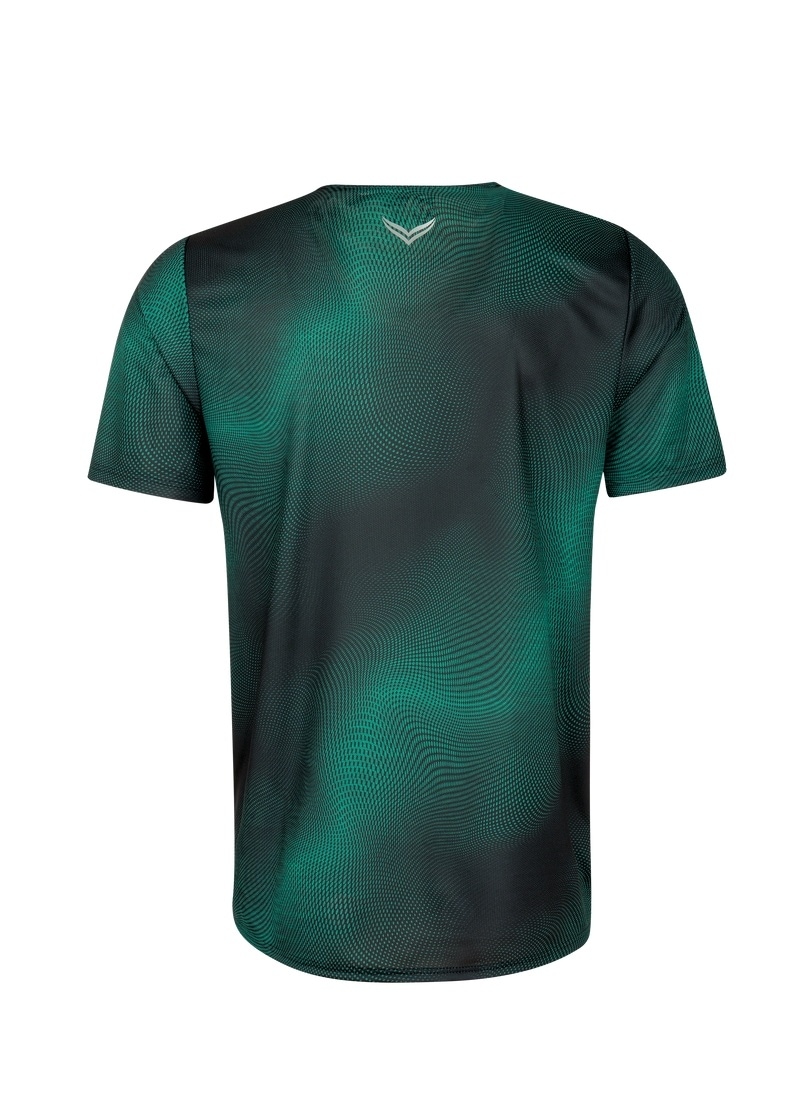 Trigema T-Shirt »TRIGEMA COOLMAX® Sportshirt mit modischem Druck«, (1 tlg.)
