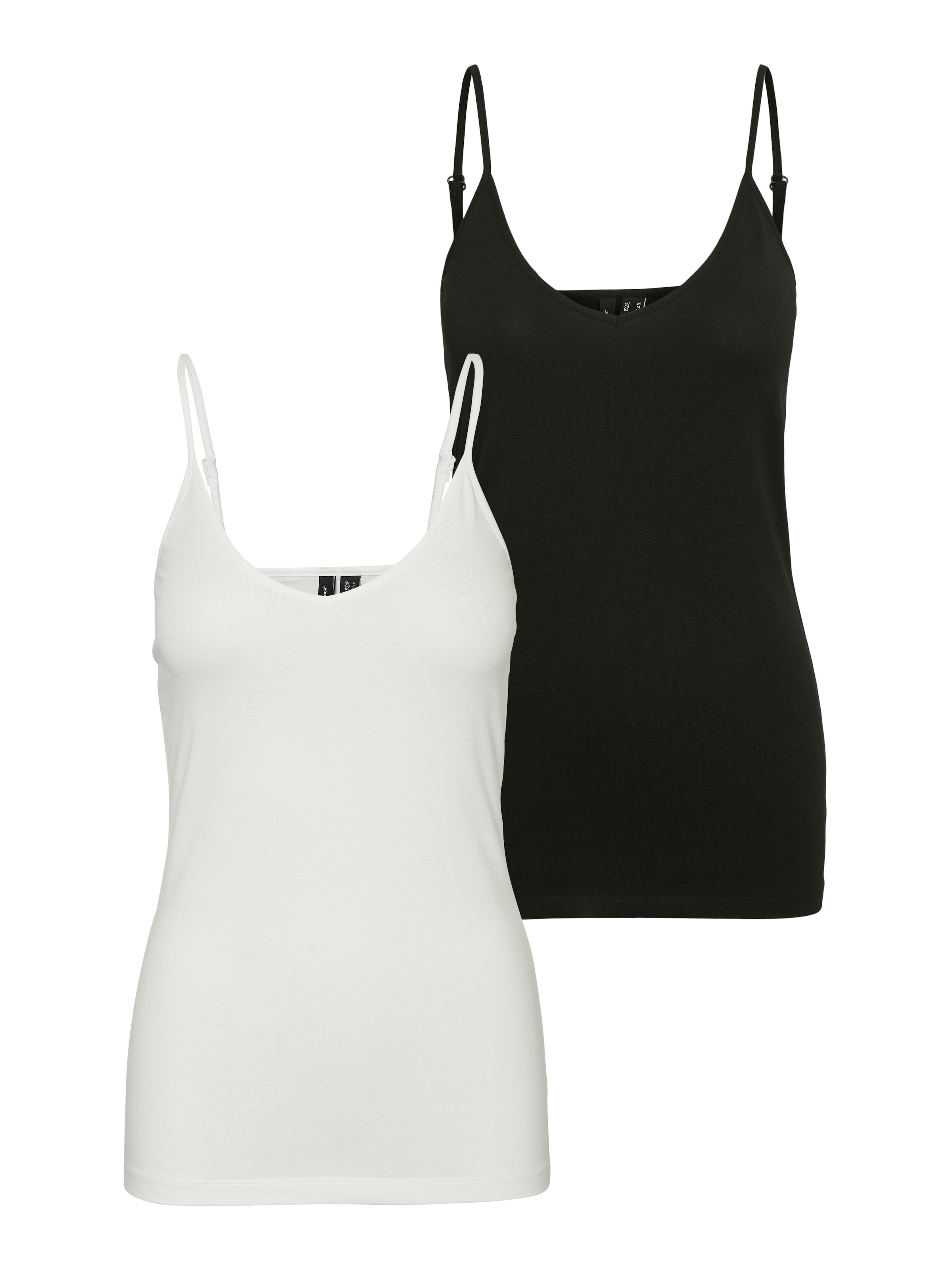 Vero Moda Spaghettitop »VMMAXI MY SOFT V SINGLET 2PACK« 2er-Pack, 2 Baumwollmischung, slim fit