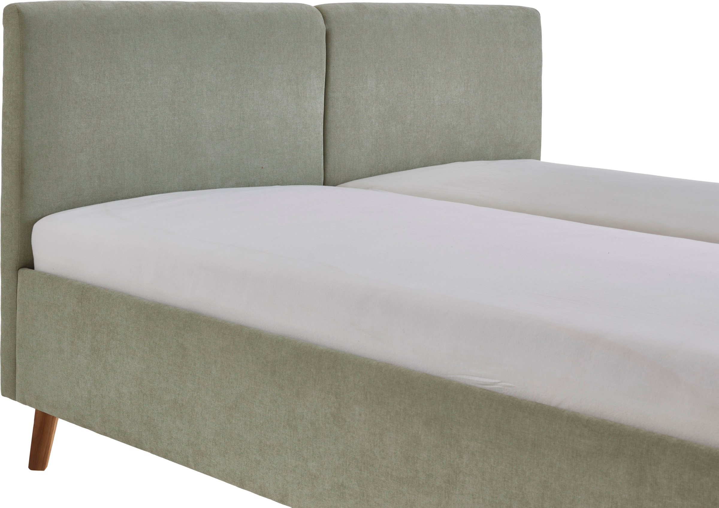 meise.möbel Polsterbett »Piano, in verschiedene Farben und Breiten erhältlich« wahlweise mit schwarzem oder eichefarbigem Holzfuß