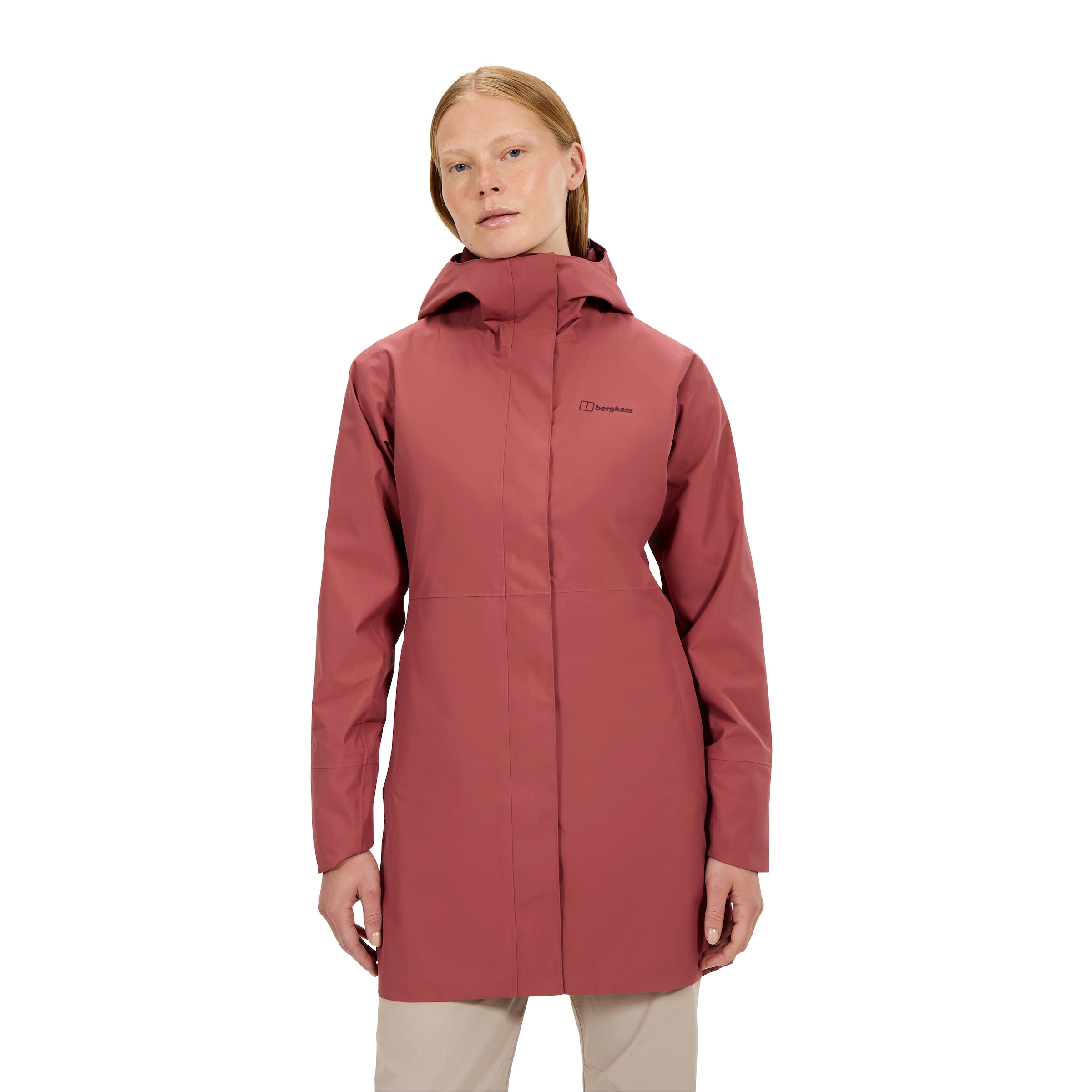 Berghaus Softshelljacke »OMEARA LONG SHELL JKT AF« sportlicher Stil, mit verstellbarer Kapuze, atmungsaktiv