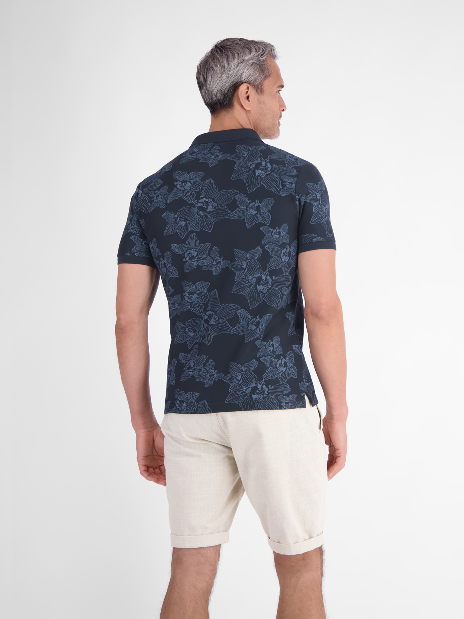 LERROS Poloshirt Sommer-Polo in floraler Optik