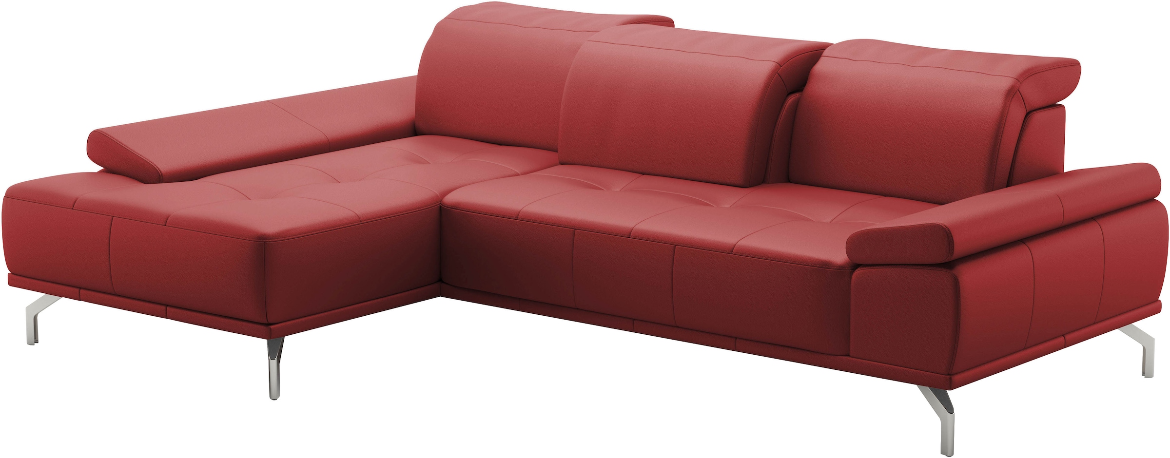 Places of Style Ecksofa »Caluna«, Inkl.Sitztiefenverstellung, wahlweise mit Kopf- und Armteilverstellung