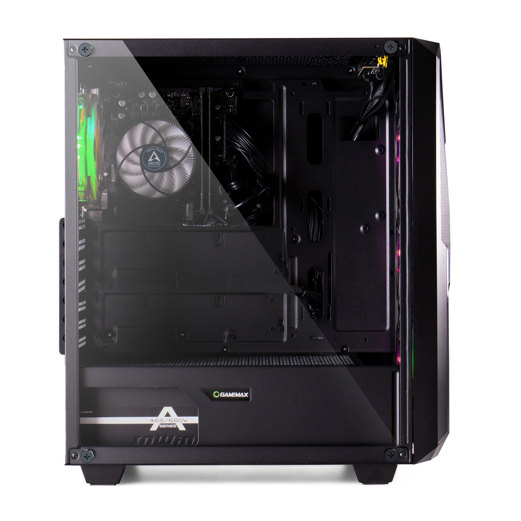 GAMEMAX PC-Komplettsystem »MegaDeal Striker SET2592«, (inkl. Maus, Tastatur & Rucksack), Windows 11 + MSI MAG 32C6 Curved Monitor, 80cm (32")