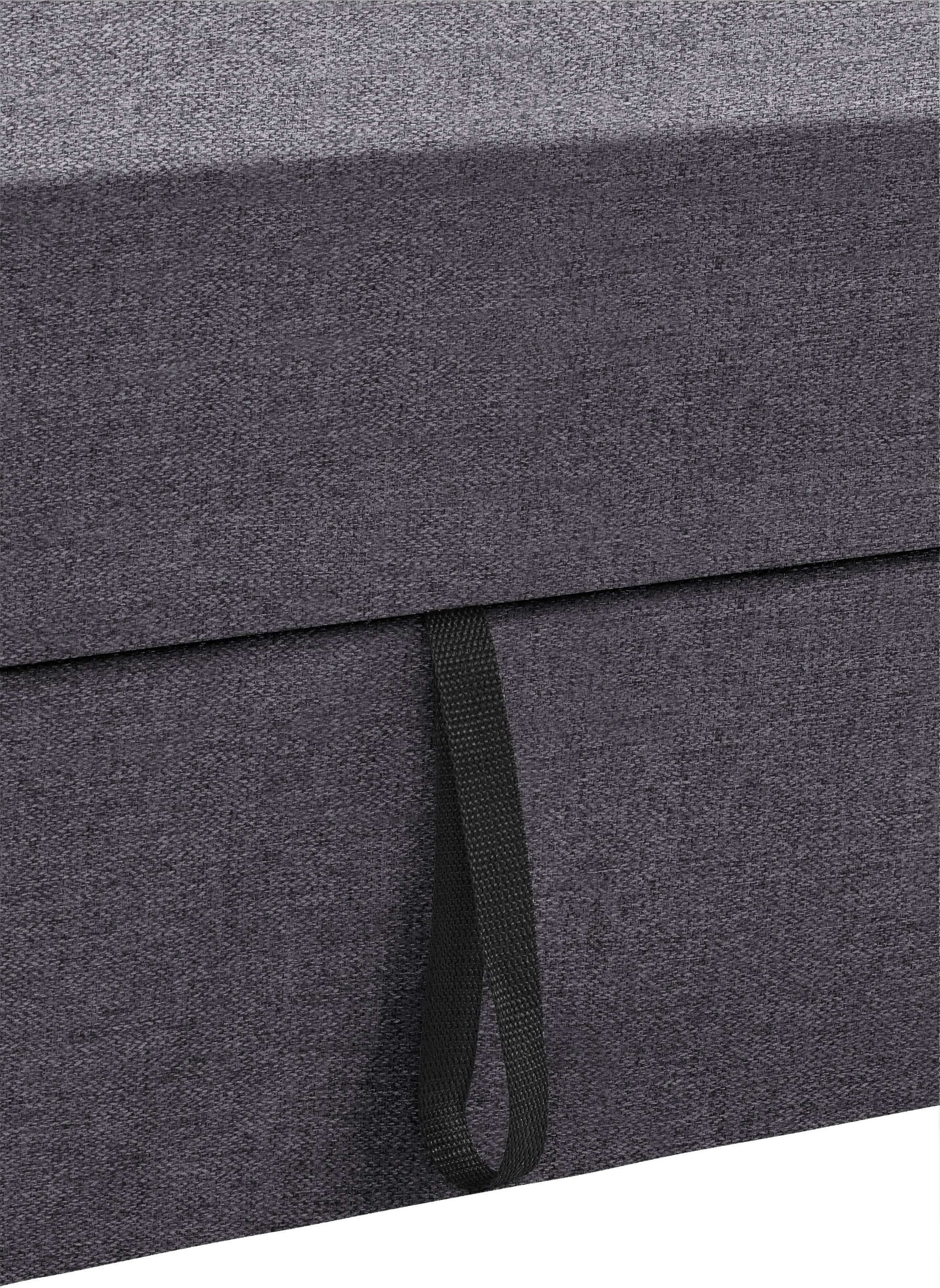 DOMO collection Ecksofa »Sarafina zeitlos und komfortabel, optional mit Federkern, L-Form«, wahlweise mit Bettfunktion