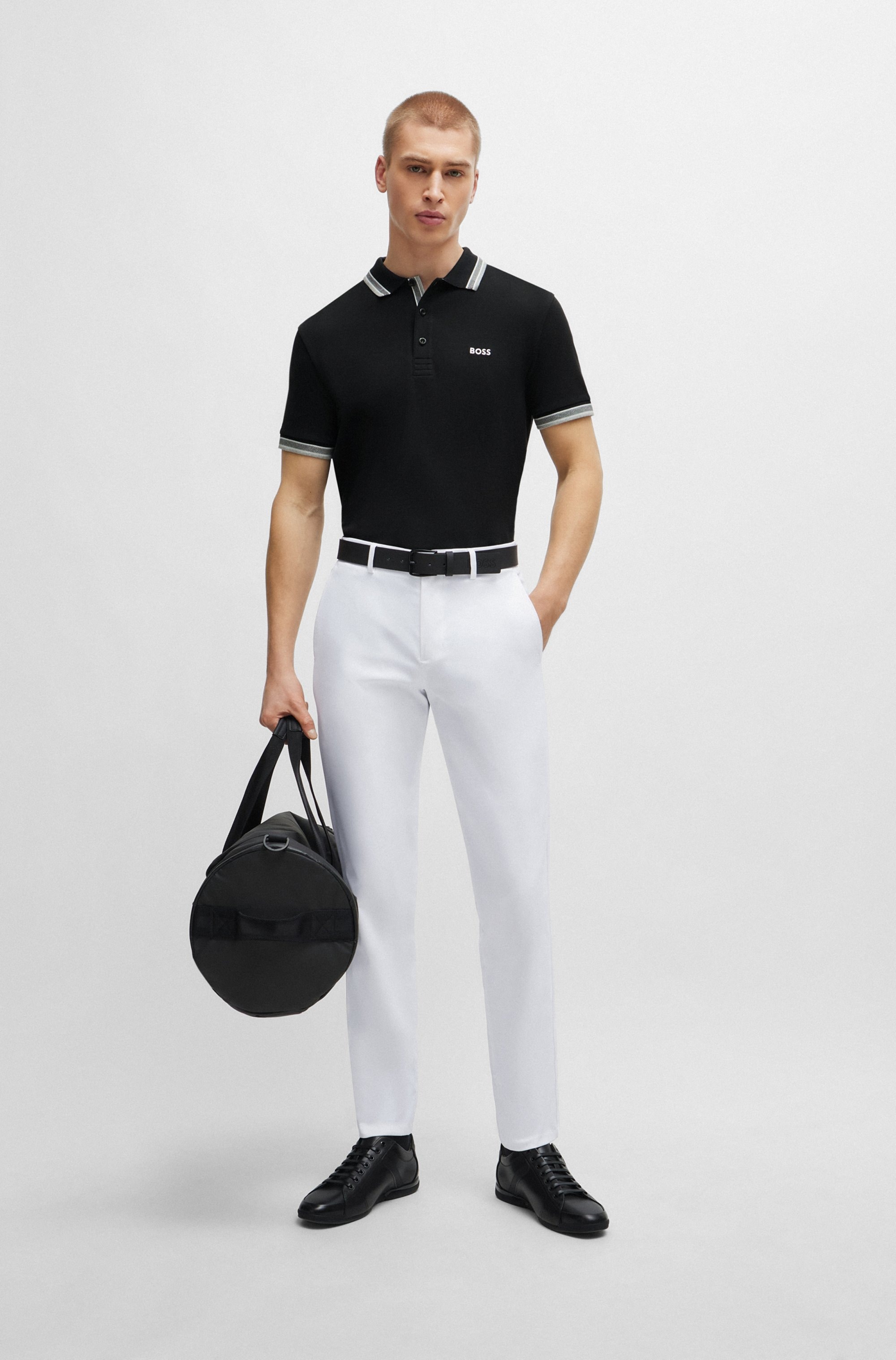 BOSS GREEN Poloshirt »Paddy«, mit kontrastfarbenen Streifen am Kragen