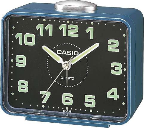 CASIO Quarzwecker »TQ-218-2EF«, Wecker, Leuchtzeiger, Leuchtziffern, Schlafzimmer, Geschenkidee