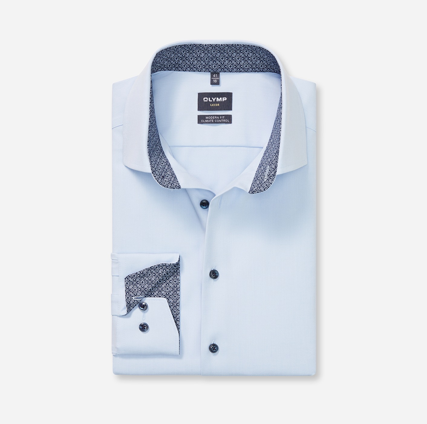OLYMP Langarmhemd »Luxor« Climate Control, modern fit, Businesshemd, Global Kentkragen