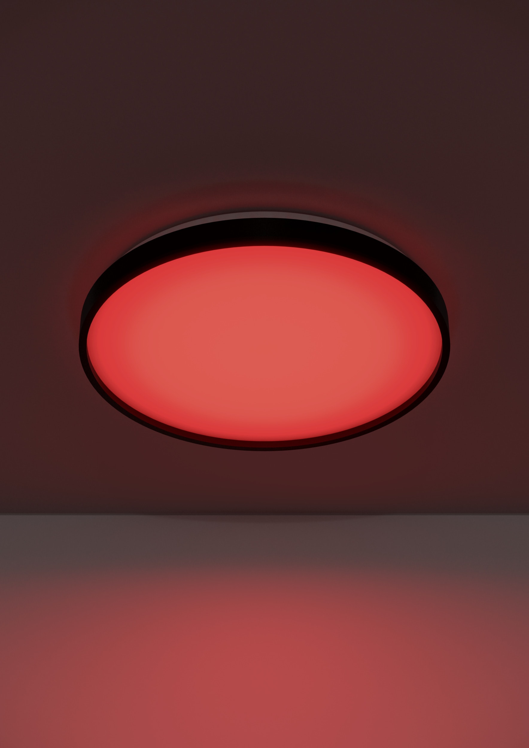 EGLO LED Deckenleuchte »MOZONCILLO-Z Deckenlampe, Disco-Modus, ZigBee 3.0, Wohnzimmerlampe« LED-Modul 1 Stk. RGB | warmweiß - kaltweiß Fernbedienung inkl., App / Sprachsteuerung Alexa, H: 6,5cm x D: 40 cm