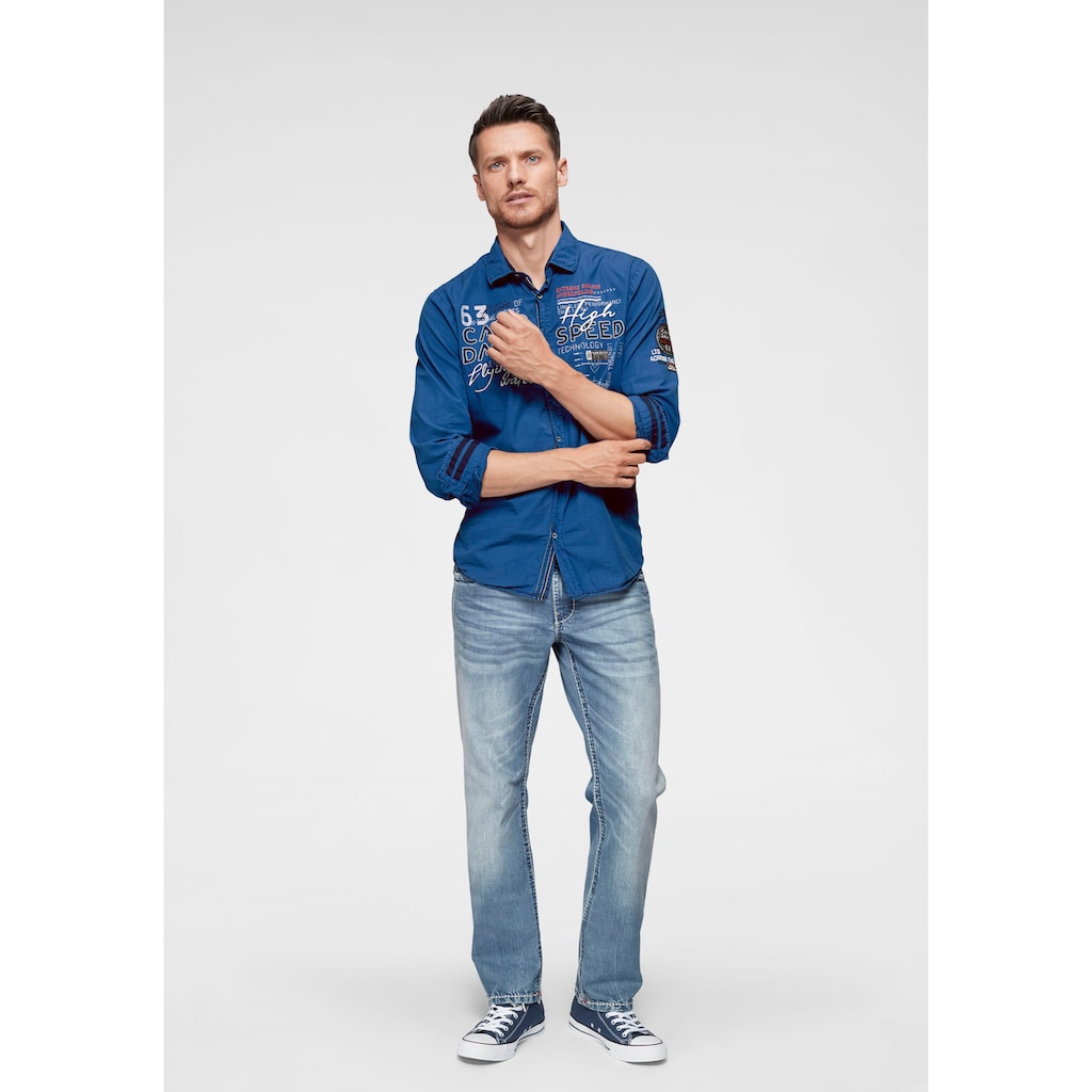 CAMP DAVID Loose-fit-Jeans, mit markanten Nähten und Stretch