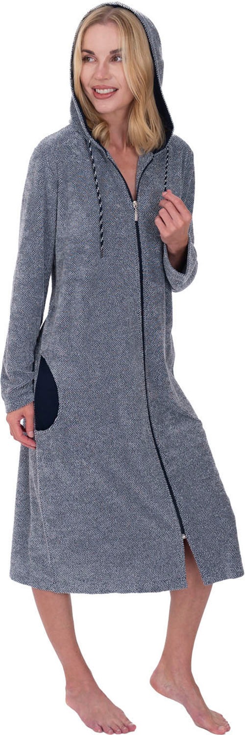 Wewo fashion Damenbademantel »6039, ideal für Sauna & Spa, Hotelbademantel, Morgenmantel«, (1 St.), leichte Badejacke