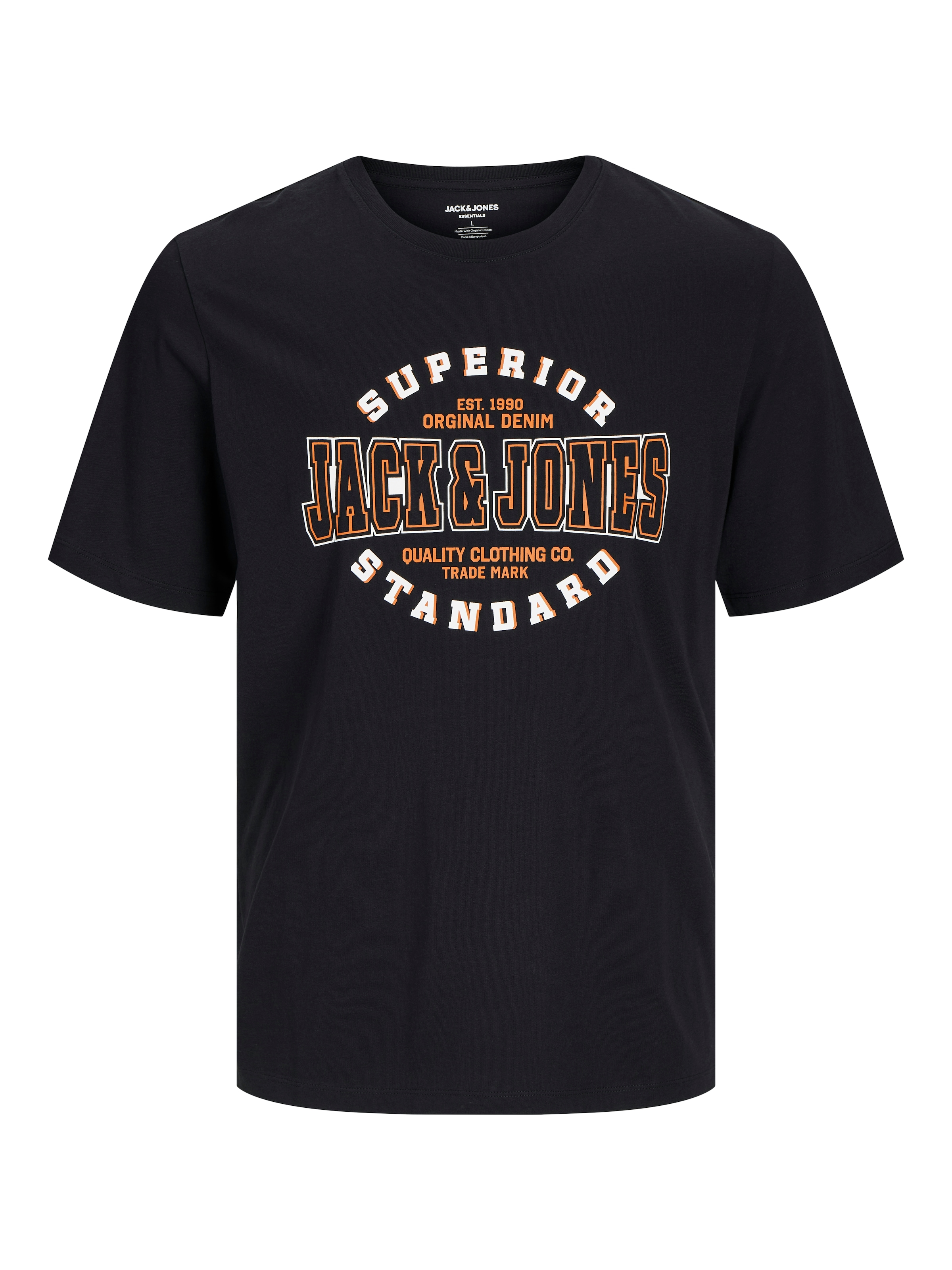 Jack & Jones PlusSize T-Shirt »JJELOGO TEE SS O-NECK 2 COL AW24 S PLS«, mit Frontprint