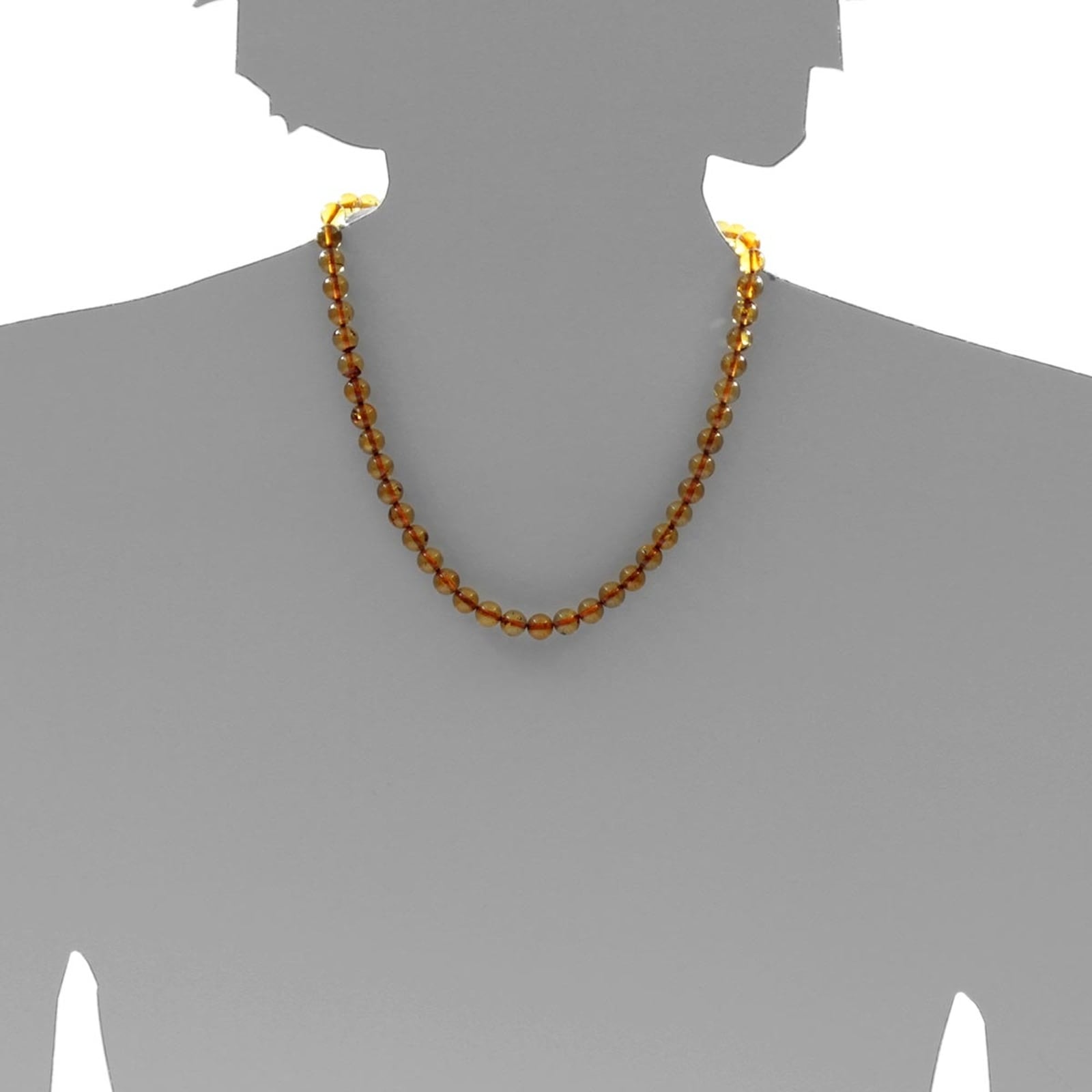 OSTSEE-SCHMUCK Kette ohne Anhänger »- Kugel 8 mm - Bernstein - ,«