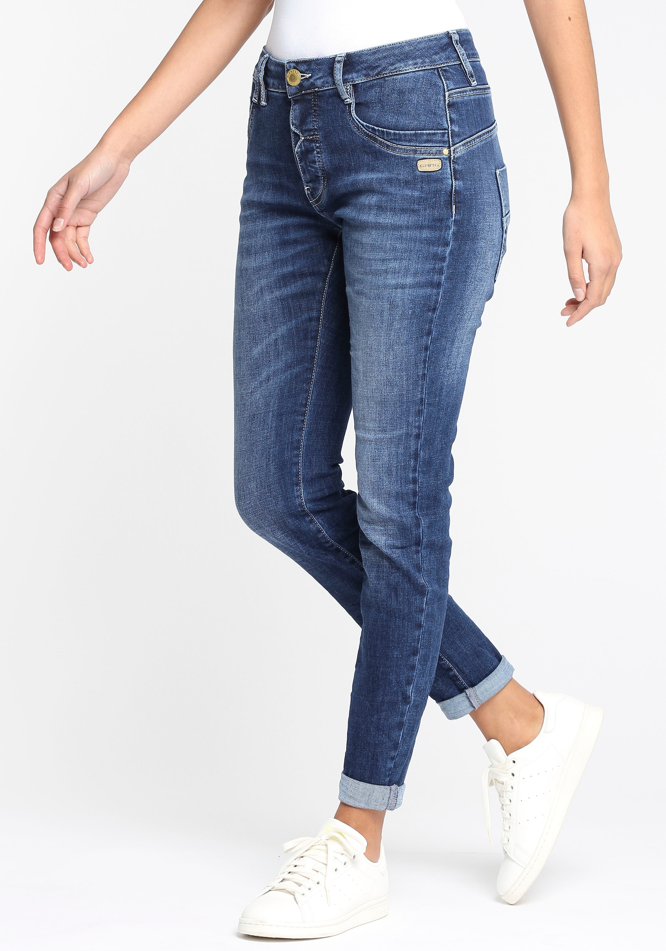 GANG offener bei Knopfleiste ♕ »94GERDA«, halb Relax-fit-Jeans mit