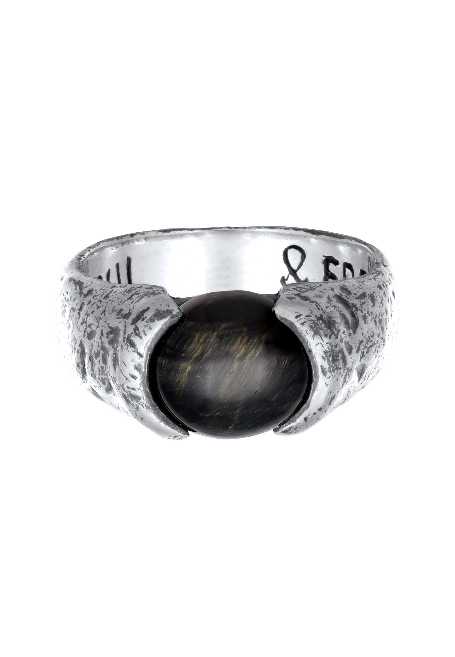HAZE & GLORY Silberring »Ring Tiger Eye -  Quarz Dunkelblau 925 Sterling Silber«