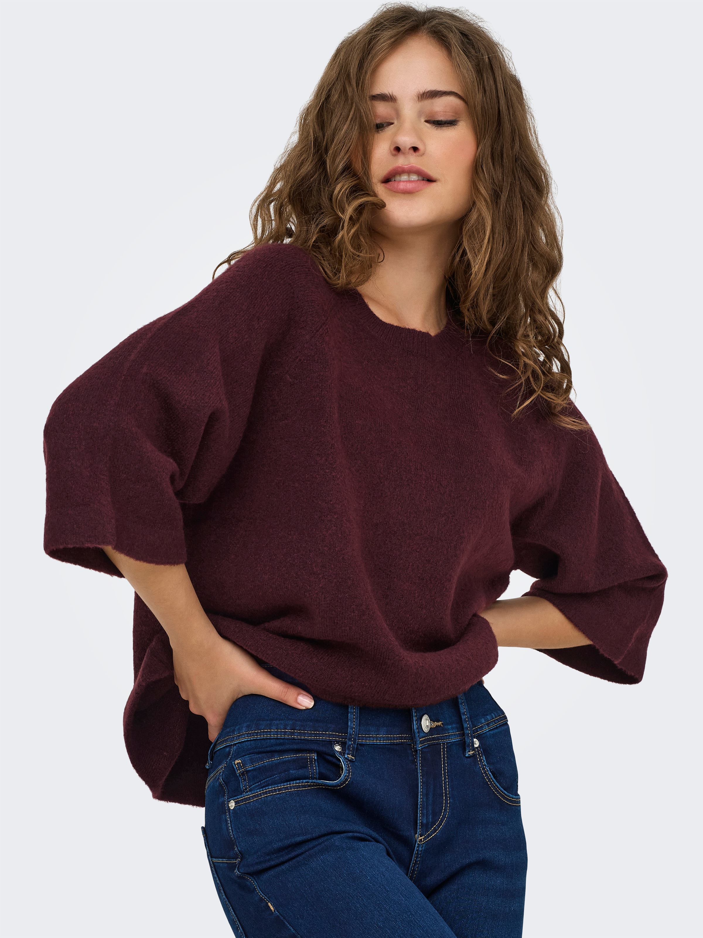 ONLY Strickpullover »ONLSIMONI 3/4 PULLOVER KNT NOOS«