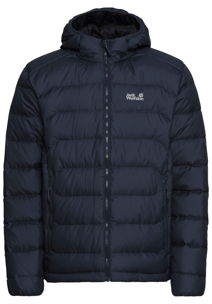 Jack Wolfskin Daunenjacke »WILD PASS DOWN HOODY M RDS« mit Kapuze mit Kapuze, 3-in-1-kompatibel, warm gefüttert