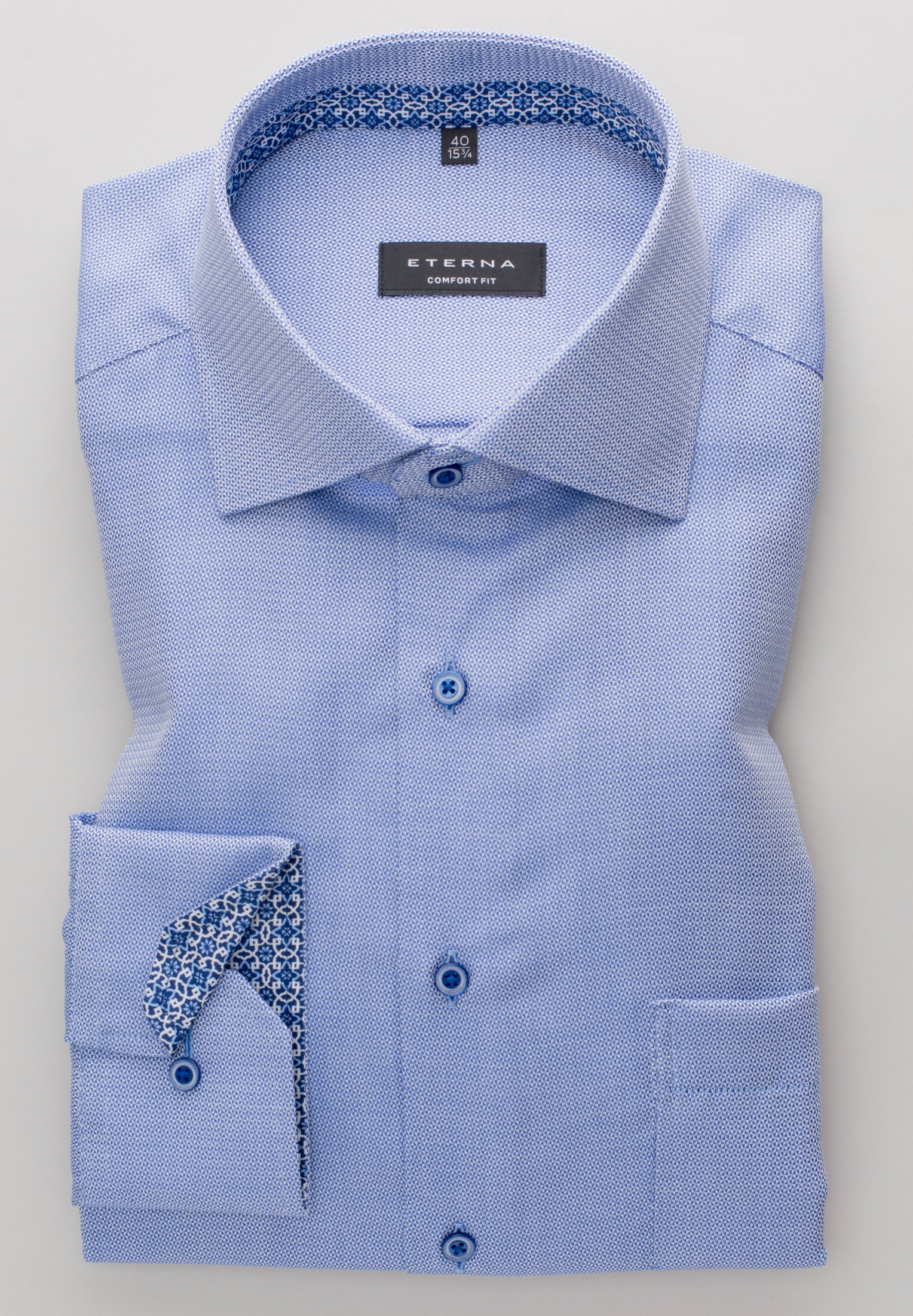 Eterna Langarmhemd »COMFORT FIT«, NON IRON (bügelfrei)
