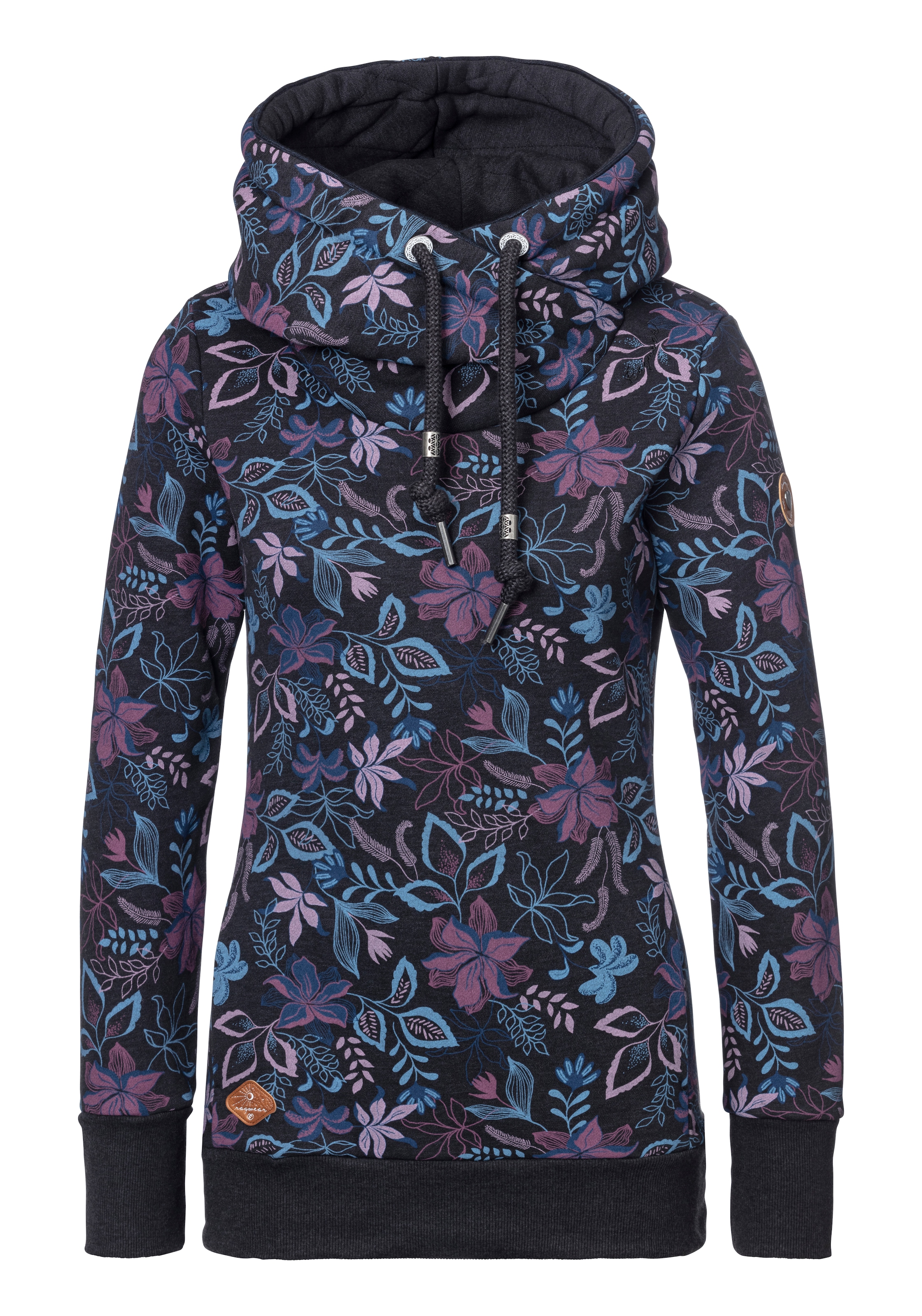 Ragwear Kapuzensweatshirt »GRIPY FLOWERS O«, Hoodie mit floralem All Over-Druck