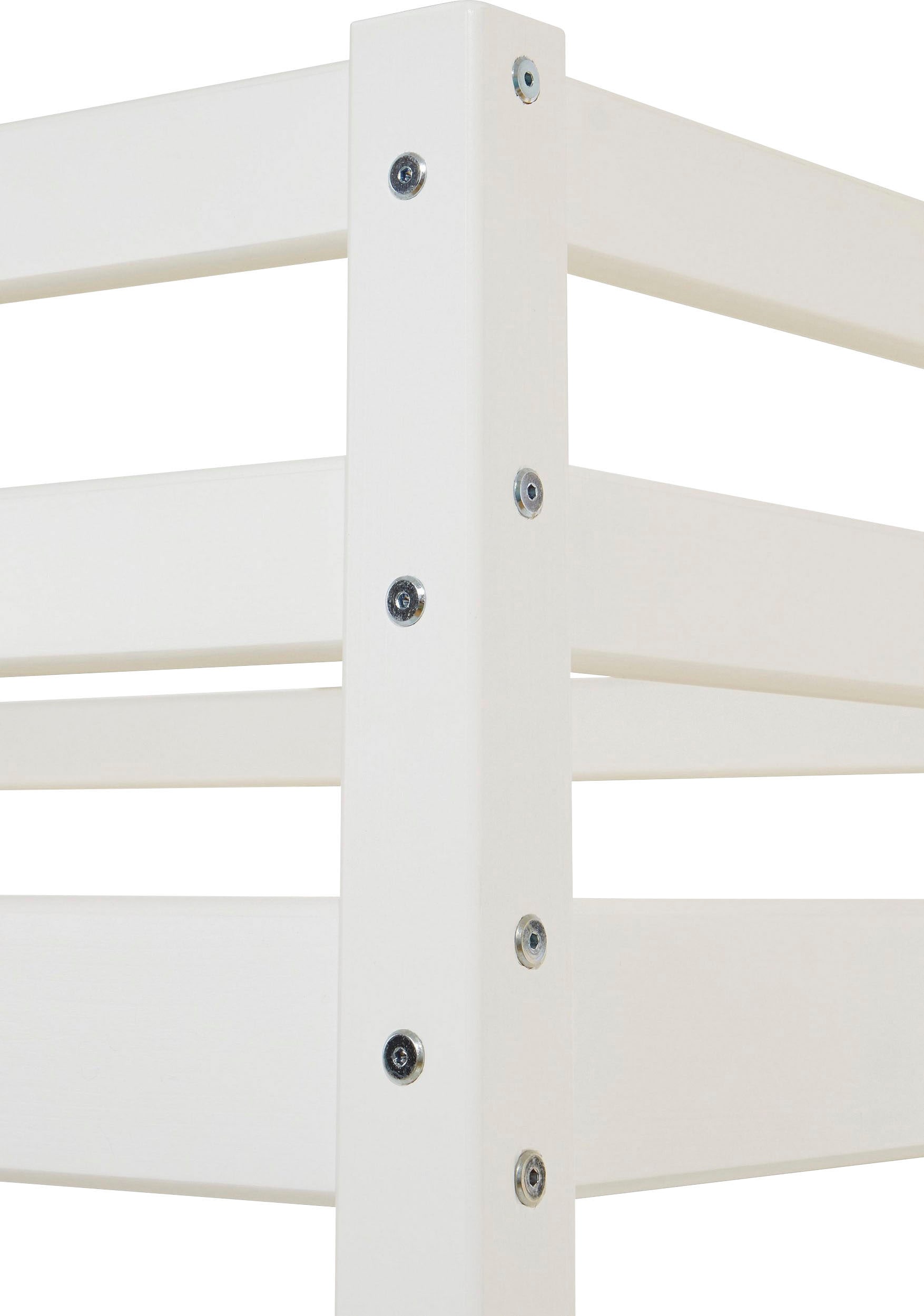 Hoppekids Hochbett »«Ballon»«, mit Matratze & Vorhang, umbaubar, 4Stile