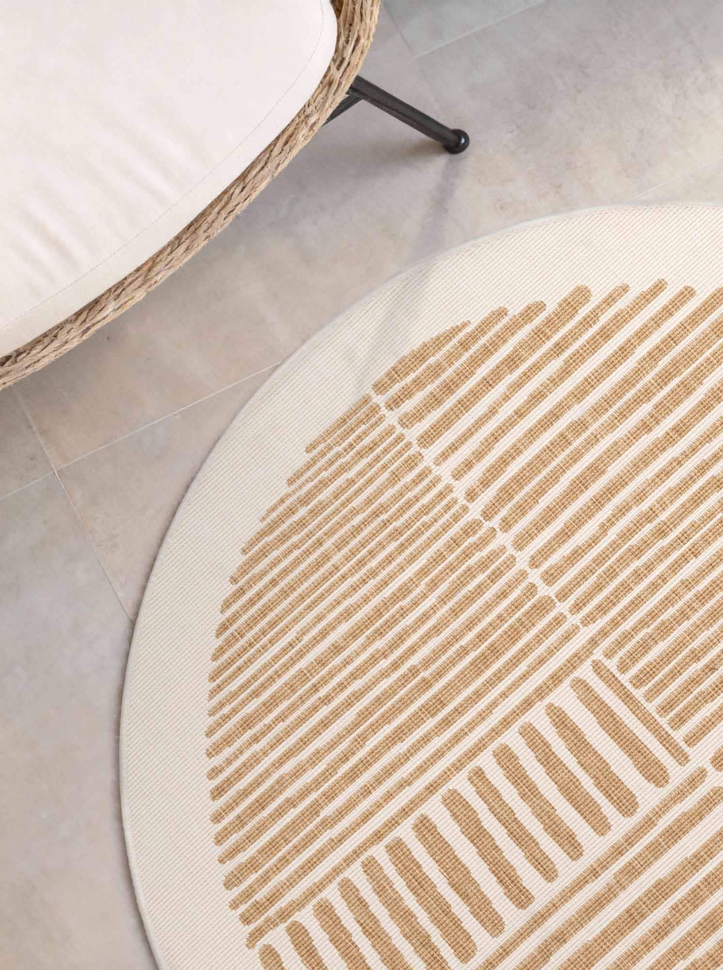 Ted Baker Teppich »Bounds , Wendeteppich« rund 8 mm Höhe Designteppich, Wetterfest, Pflegeleicht, Modern, Wohnzimmer, Terrasse