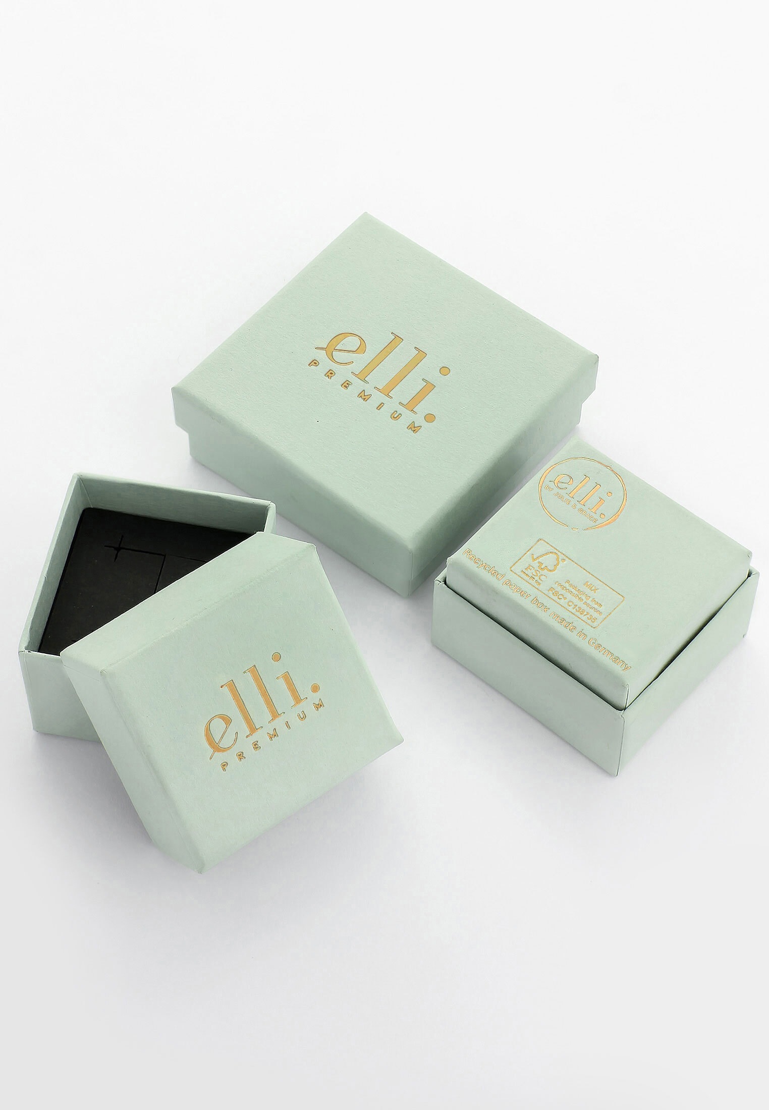 Elli Premium Silberring »Ring Schleife Romantik Süß 375 Gelbgold«