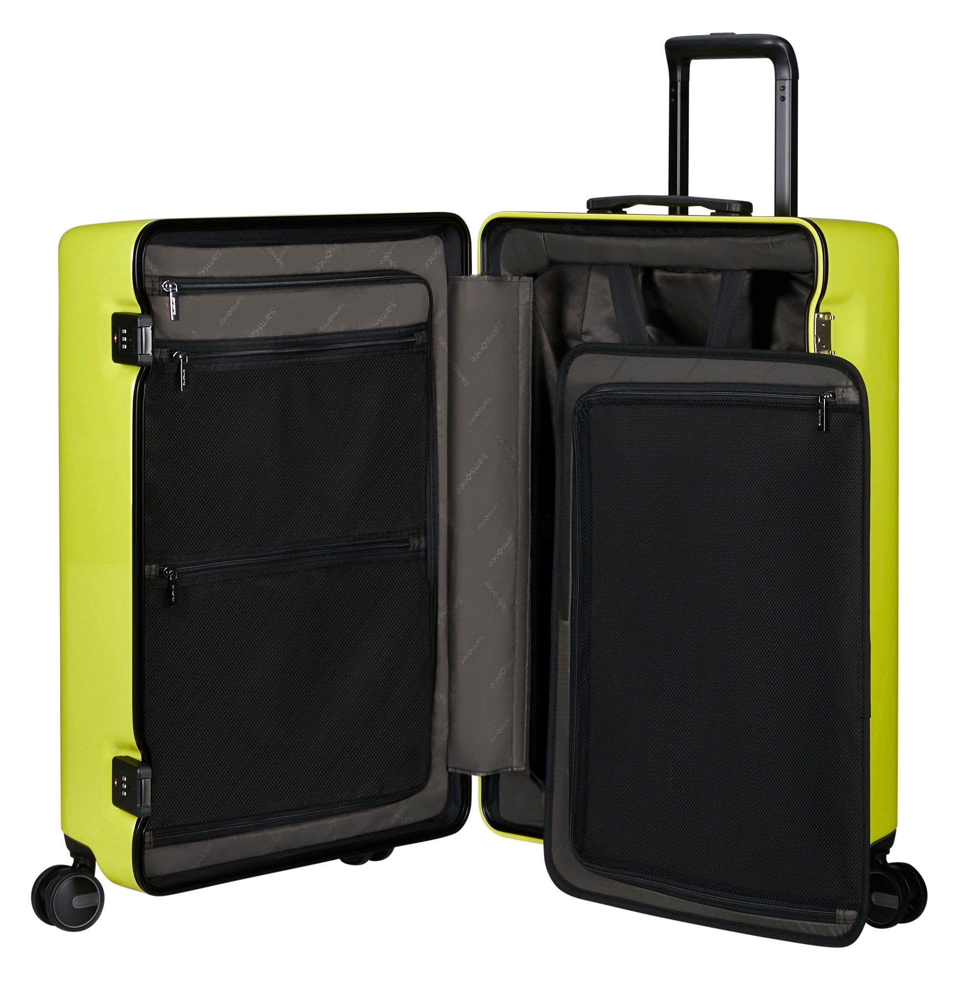Samsonite Hartschalen-Trolley »FOCUS, verschiedene Größen und Farben« 75 l 4 Rollen mit festen Trennwänden und Reißverschlusstaschen