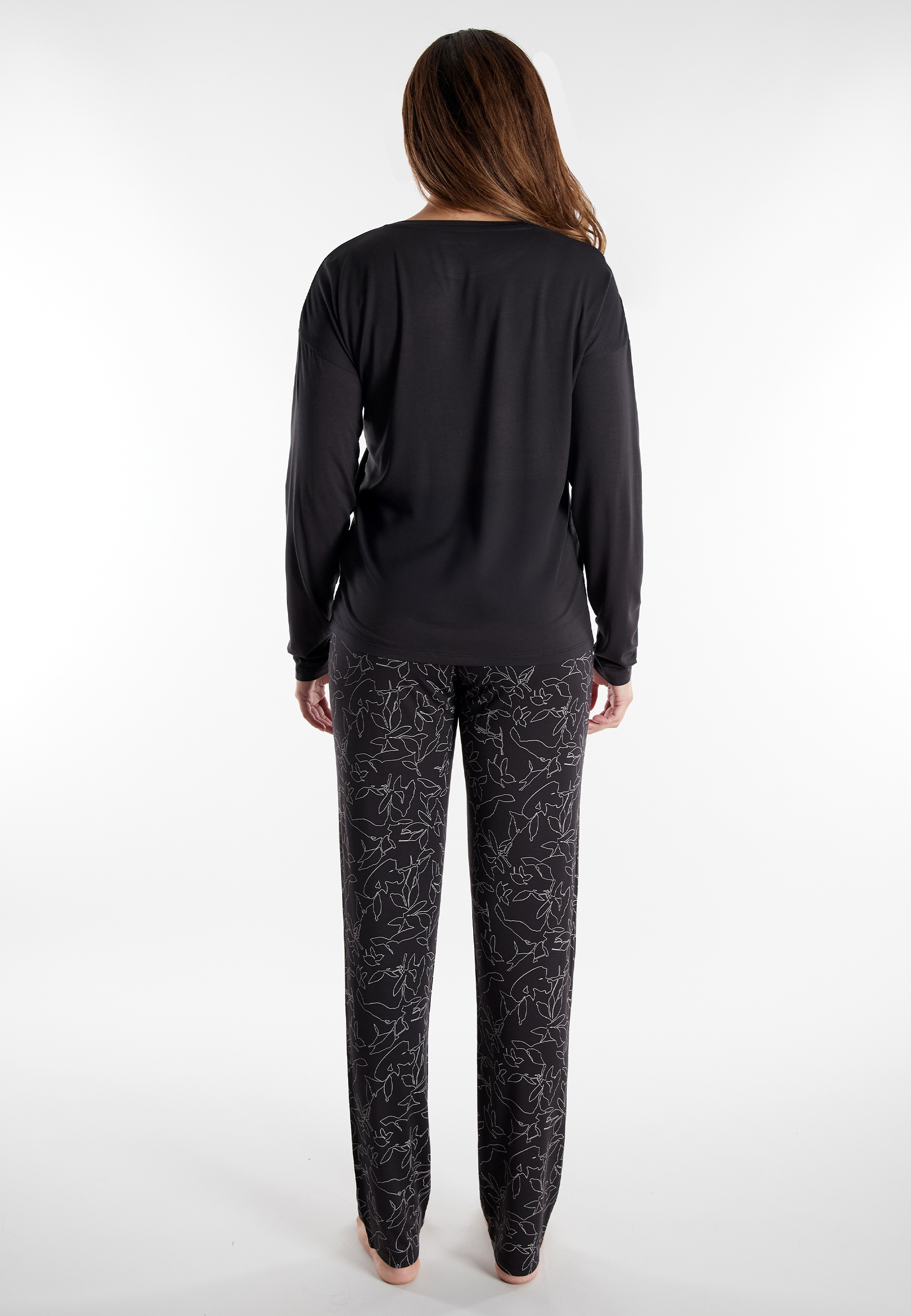 TOM TAILOR Schlafanzug »Xanthi« 2 Stk. tlg., mit langen Ärmeln, Rundhalsausschnitt