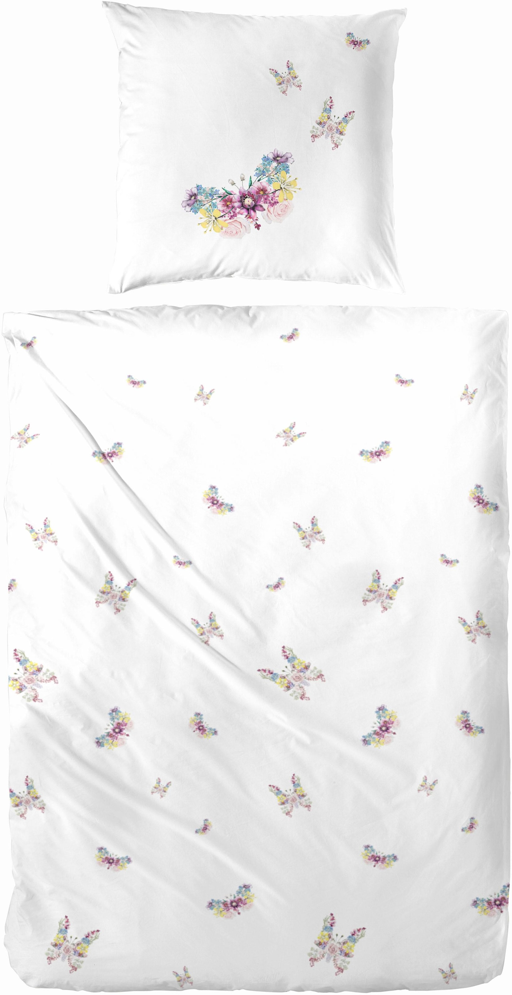 Primera Bettwäsche »Butterfly« 2 Stk. mit Schmetterlingen