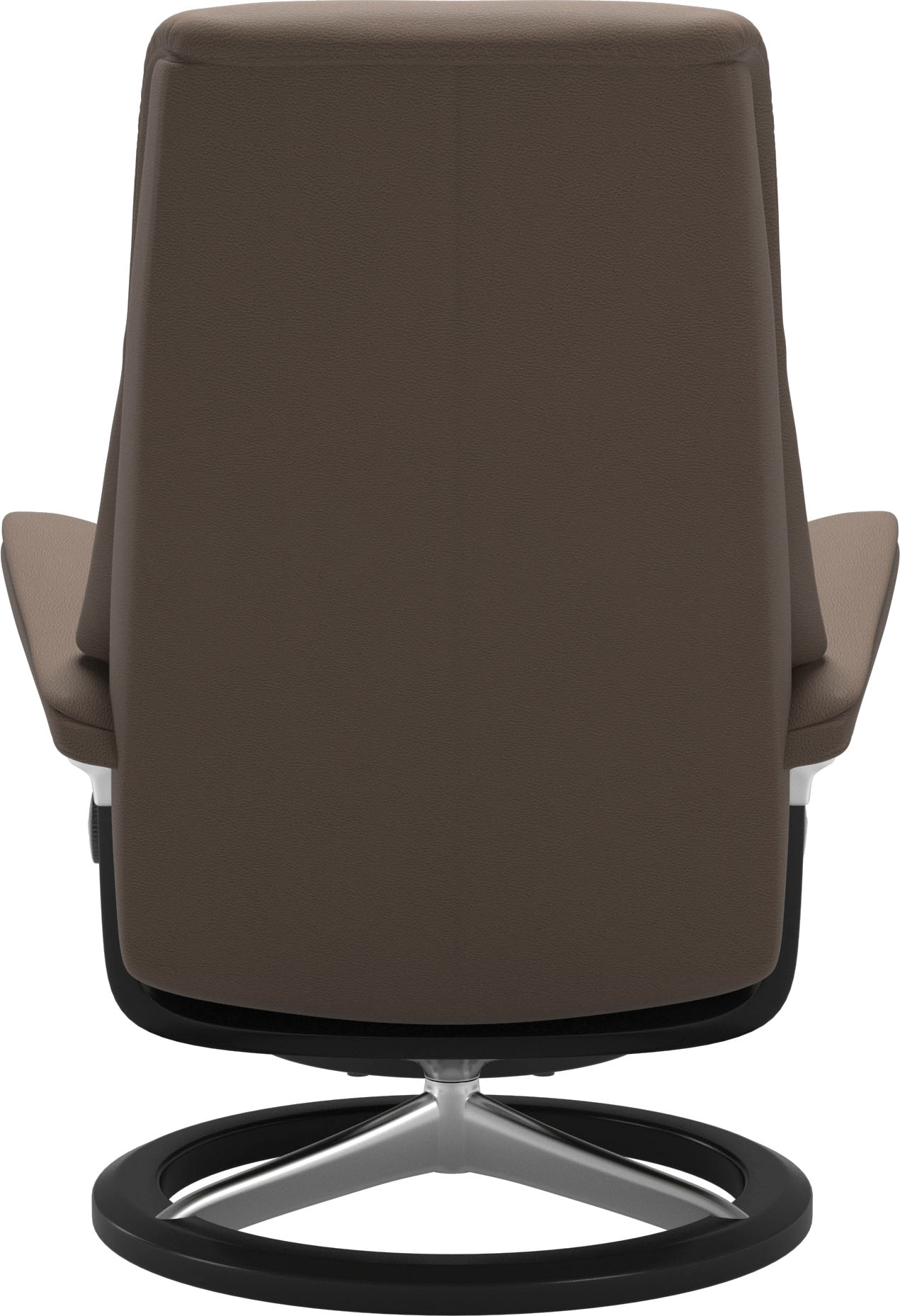 Stressless® Relaxsessel »View«, (Set, Relaxsessel mit Hocker), mit Signature Base, Größe M,Gestell Schwarz