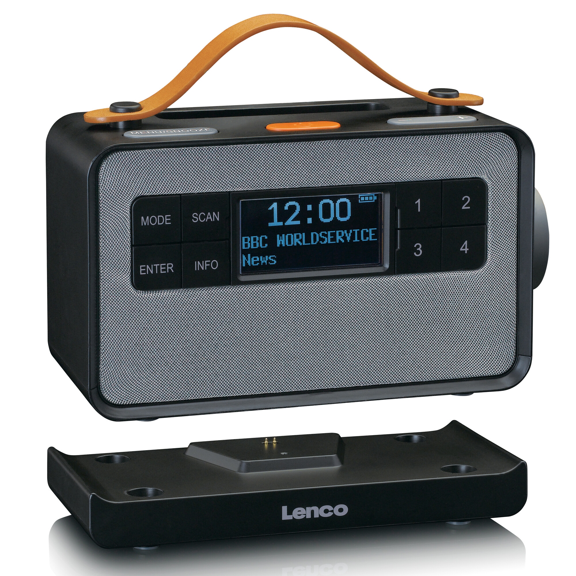 Lenco Digitalradio (DAB+) »PDR-065BK«, (Digitalradio (DAB+)-FM-Tuner mit RDS 4 W)