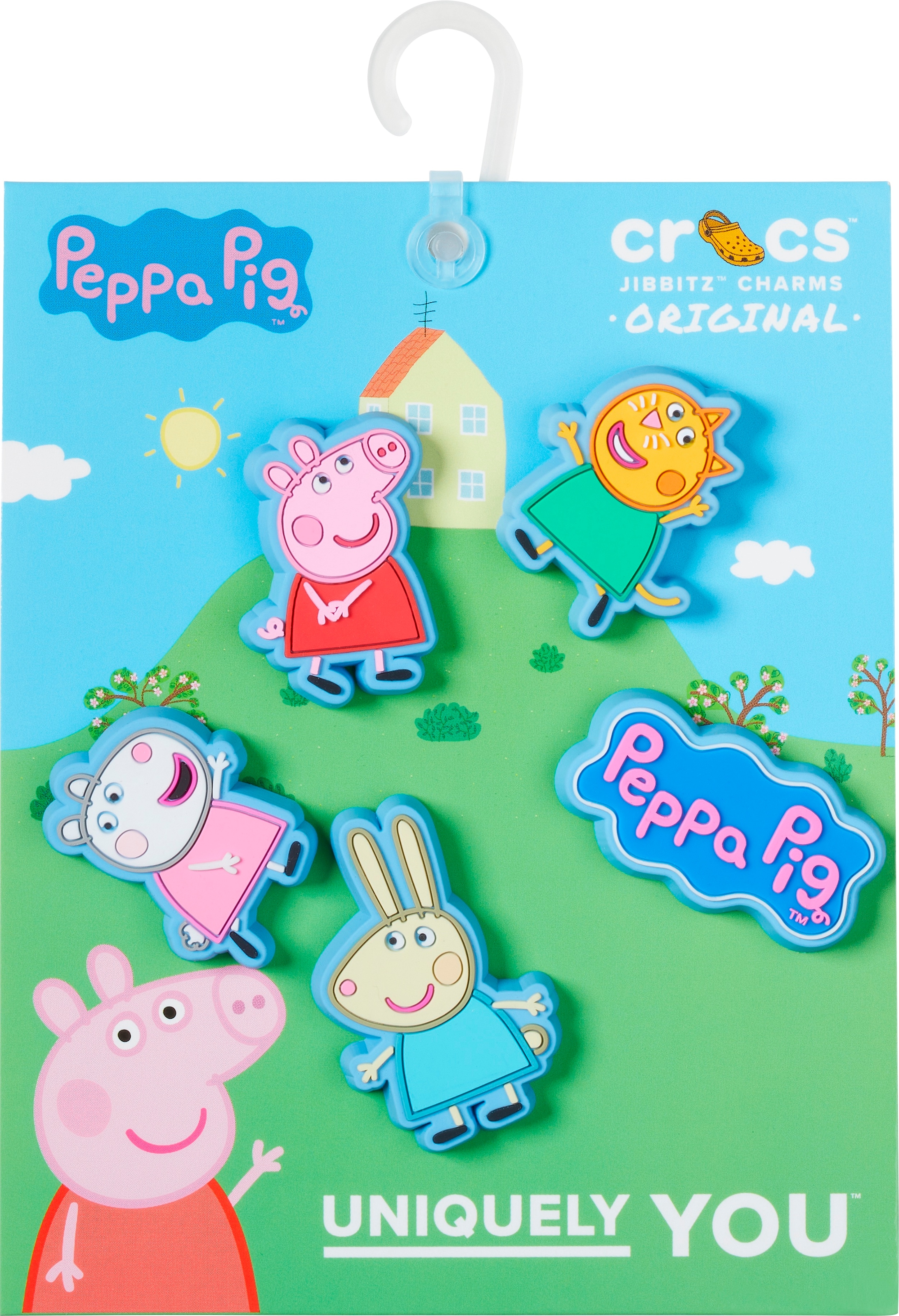 Crocs Schuhanstecker »Jibbitz™ Peppa Pig«, (Set, 5 tlg., Kein Spielzeug. Nicht für Kinder unter 3 Jahren geeignet), Charm, Anstecker für Crocs Schuhe