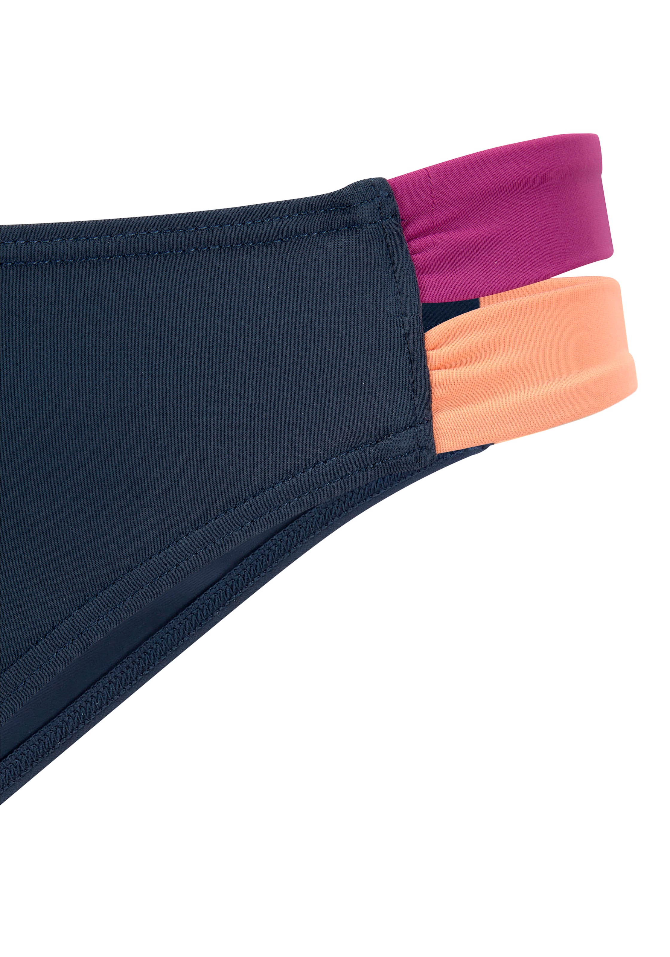LASCANA ACTIVE Bikini-Hose »Wind« mit seitlichen bunten Bändern