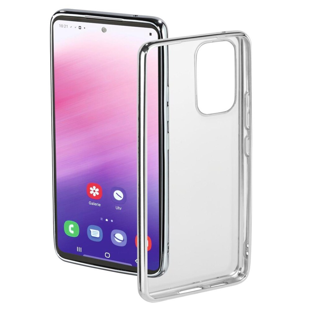 Hama Smartphone-Hülle »Cover "Clear&Chrome" für Samsung Galaxy A53 5G, Smartphonehülle«, Samsung Galaxy A53 5G