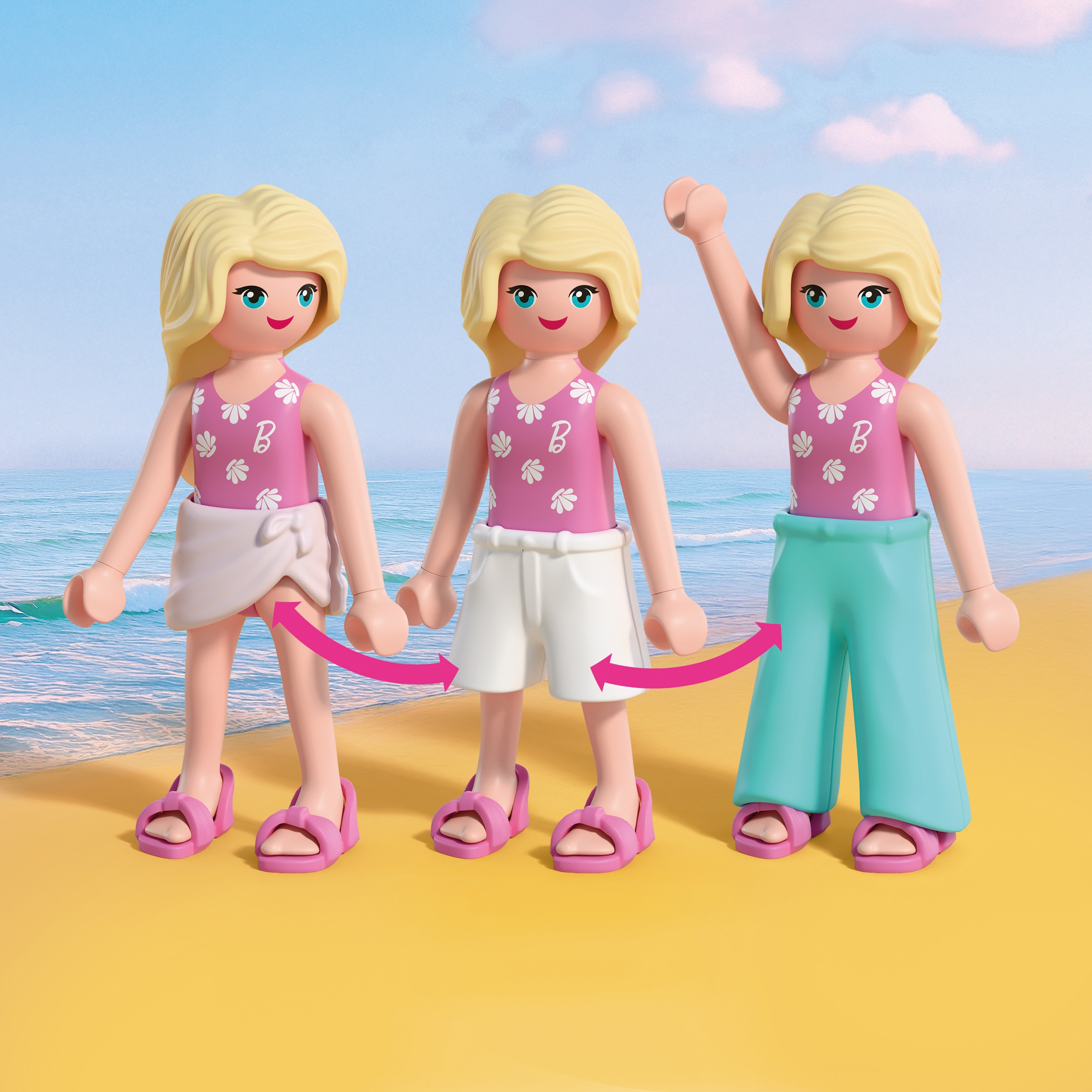 Playmobil® Konstruktions-Spielset »PLAYMOBIL x Barbie™ Strandmode (72124), Barbie™« Made in Europe