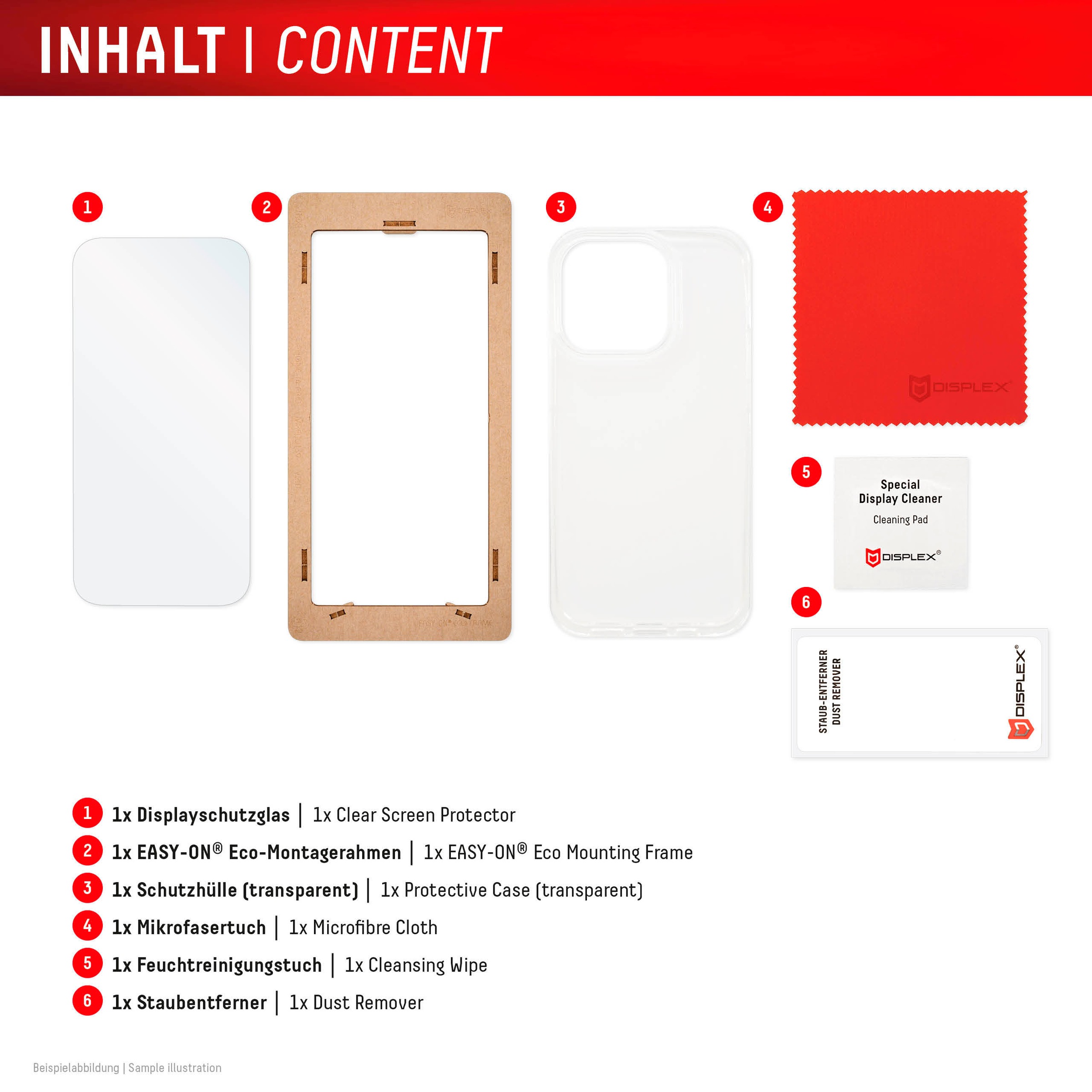 Displex Displayschutzglas »Real Glass + Case«, für Samsung Galaxy S24+-Samsung Galaxy S25+, Displayschutzfolie Displayschutz Rundumschutz 360 Grad splitterfest