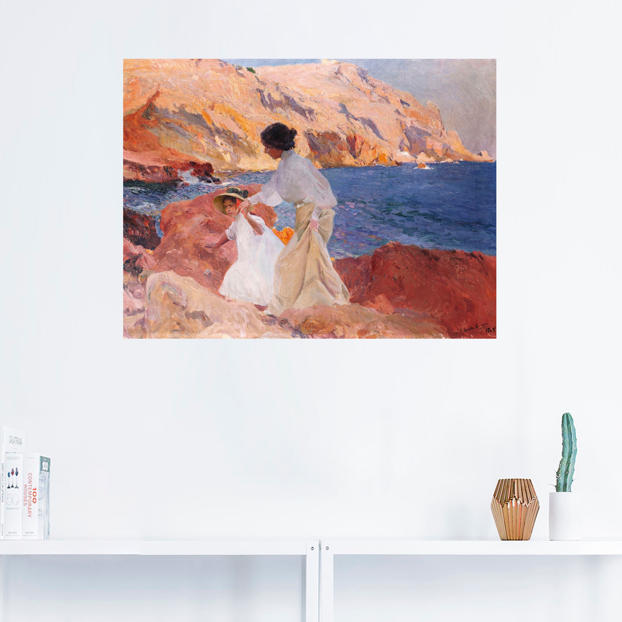 Artland Wandfolie »Clotilde und Elena beim Klettern«, Gruppen & Familien, (1 St.), selbstklebend
