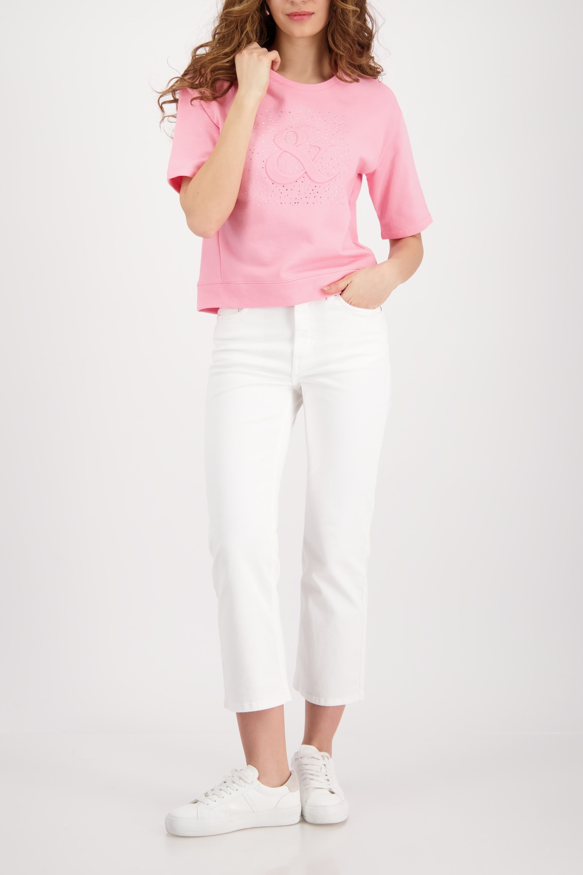 Monari Sweatshirt »Sweatshirt Basic Schmuck«, Regular fit mit Schmuck
