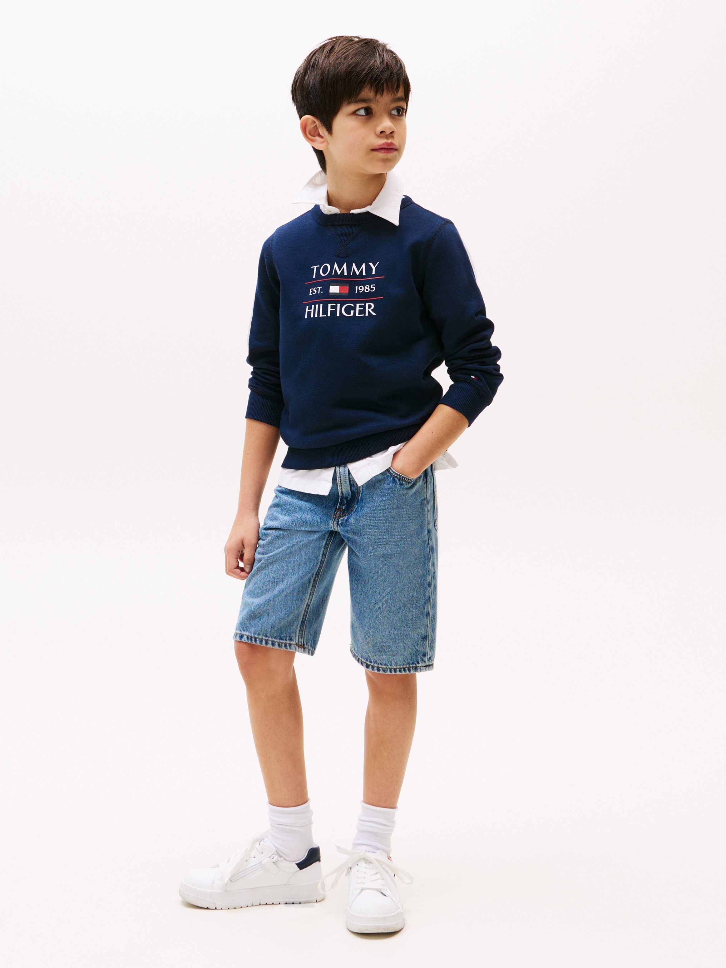 Tommy Hilfiger Sweatshirt »TOMMY FLAG HILFIGER SWEATSHIRT«, mit Tommy Hilfiger Logo-Flag