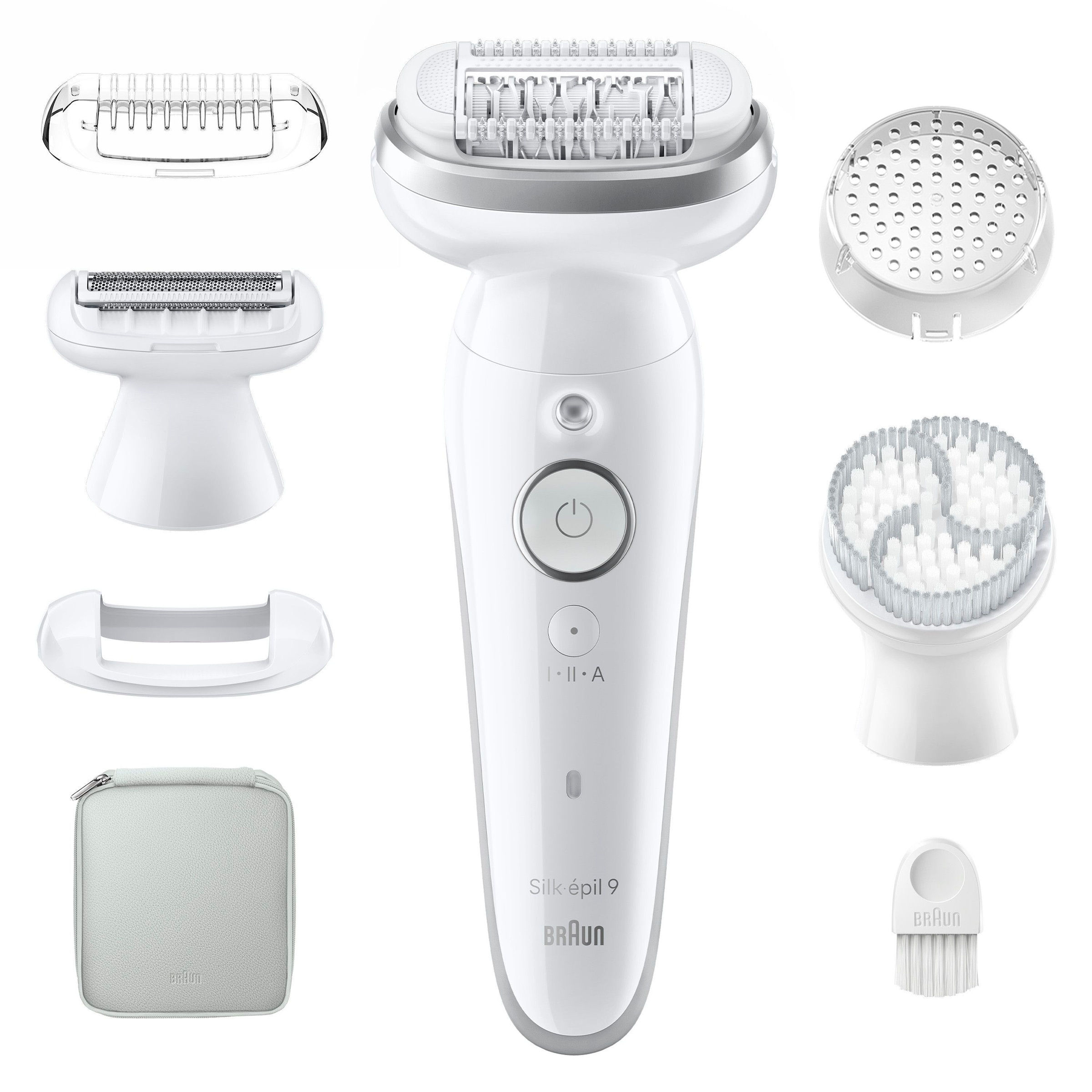Braun Epilierer »Silk-épil 9 9-061«, Rasier-, Trimmer- & Peelingaufsatz, Wet&Dry
