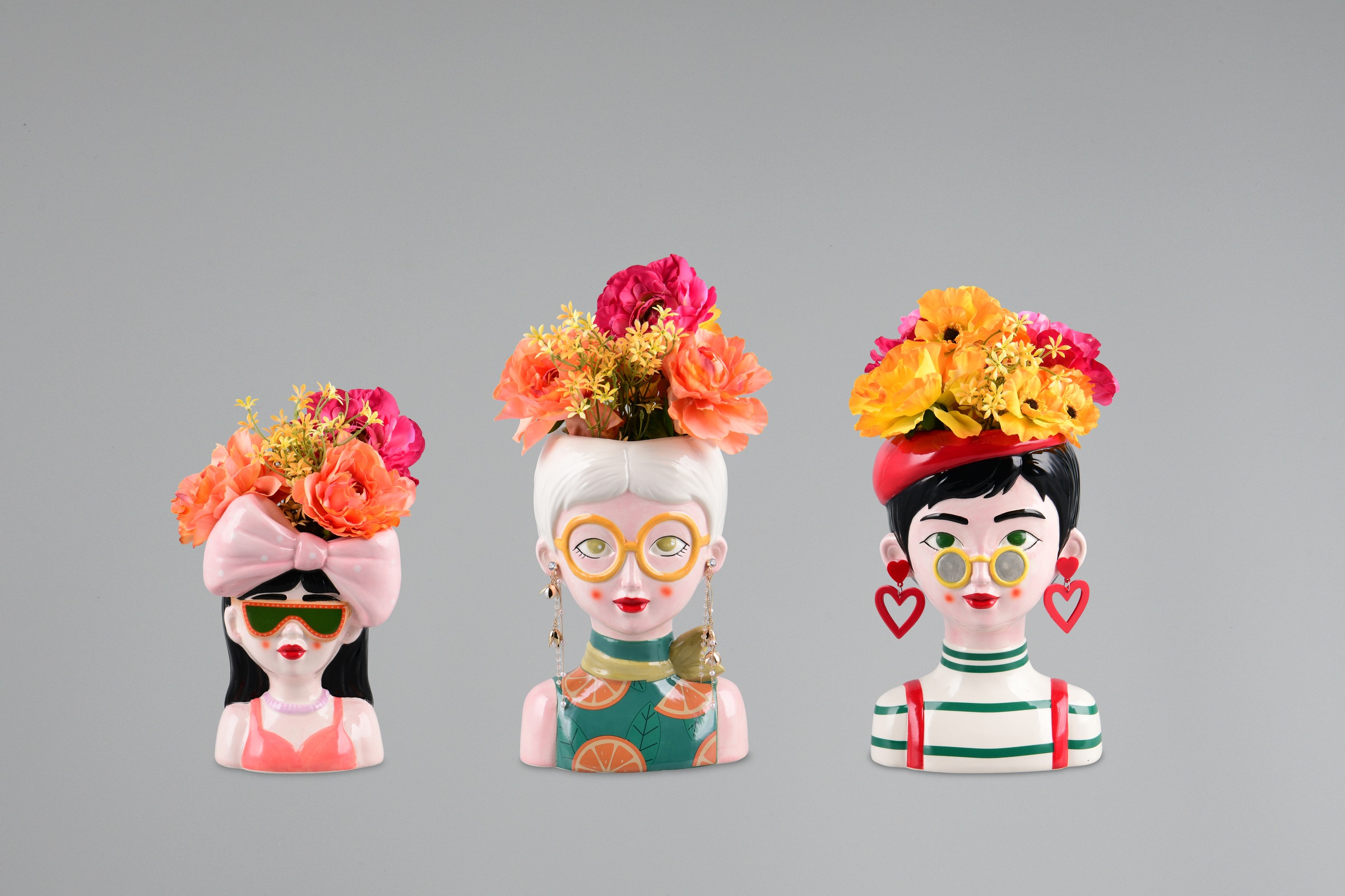 MIRRORS AND MORE Dekovase »MARGA« Bunte Dekovase in auffälliger Form