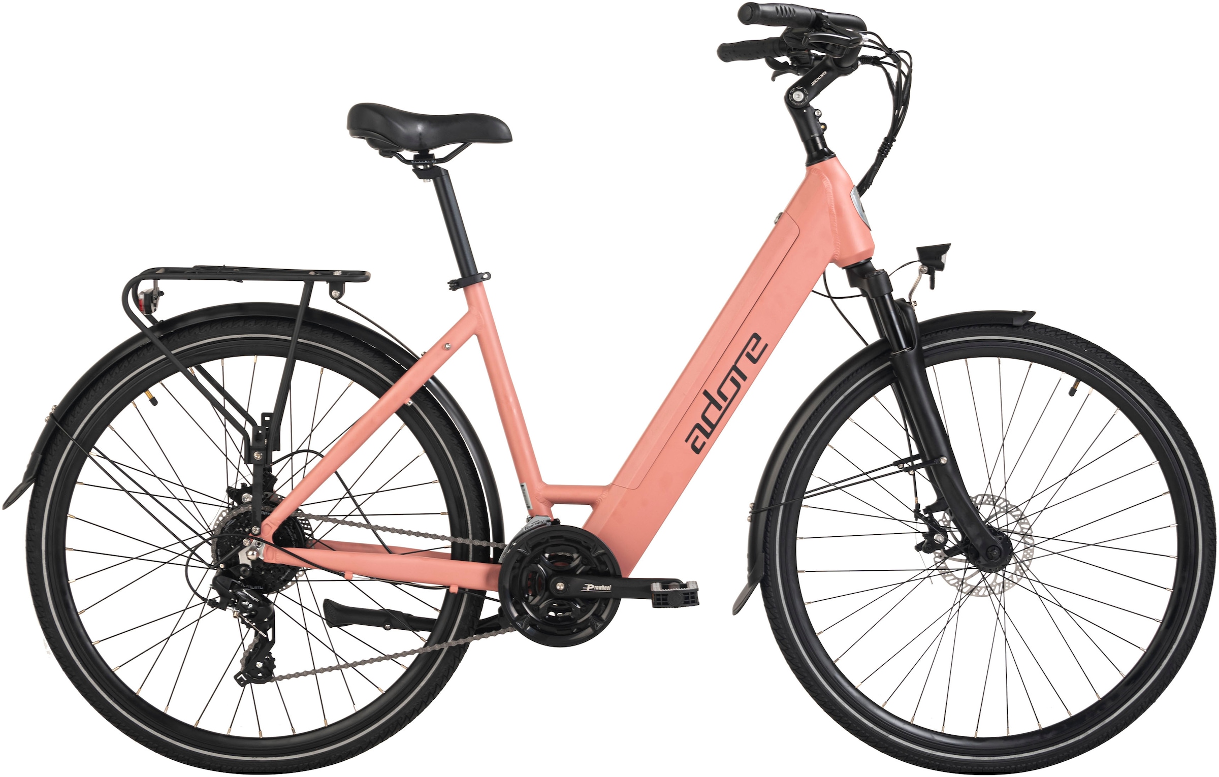 Adore E-Bike »ATR-180«, 24 Gang, Shimano, Tourney, Heckmotor 250 W, Pedelec, Elektrofahrrad für Damen, Trekkingrad