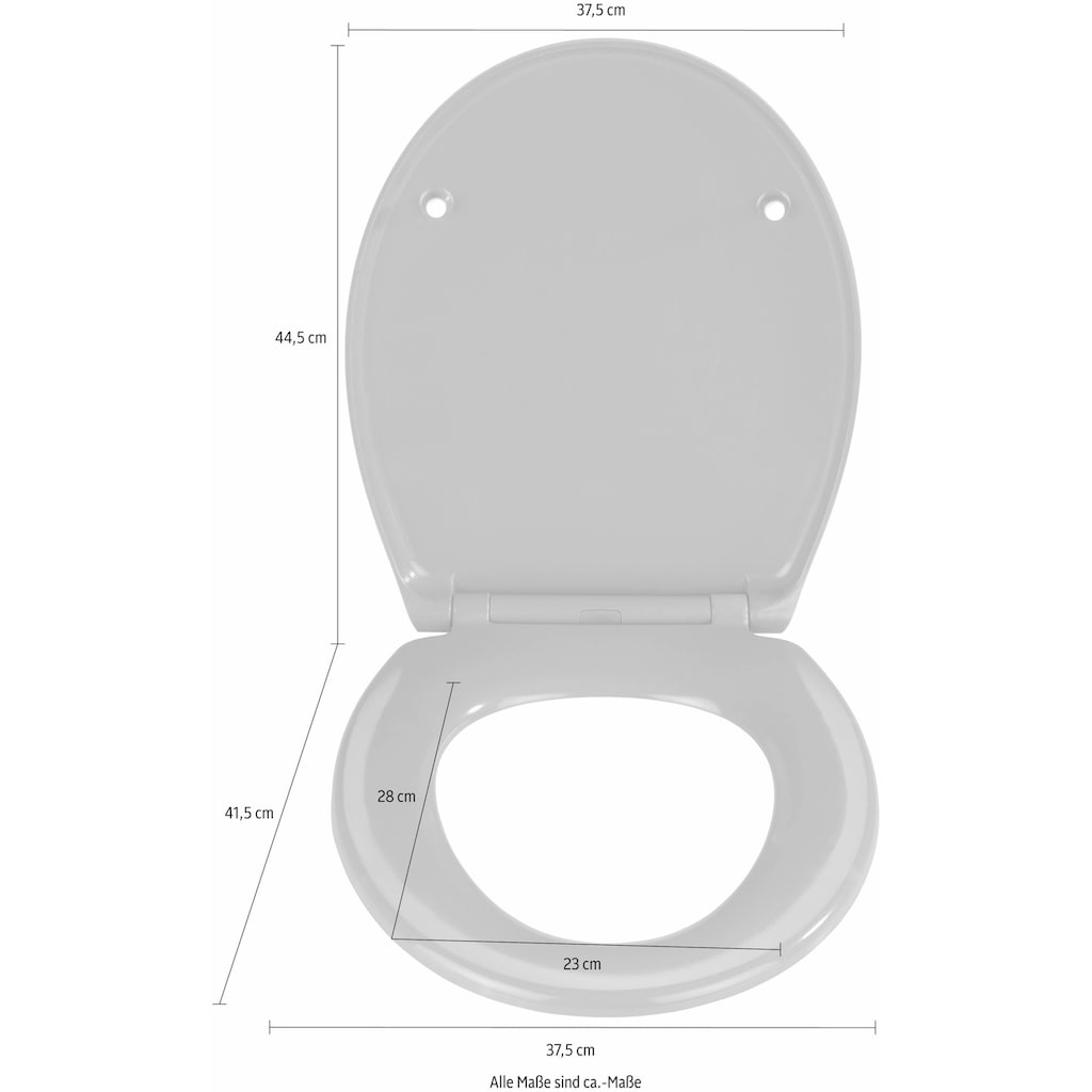 WENKO WC-Sitz »Samos Slate Blue«