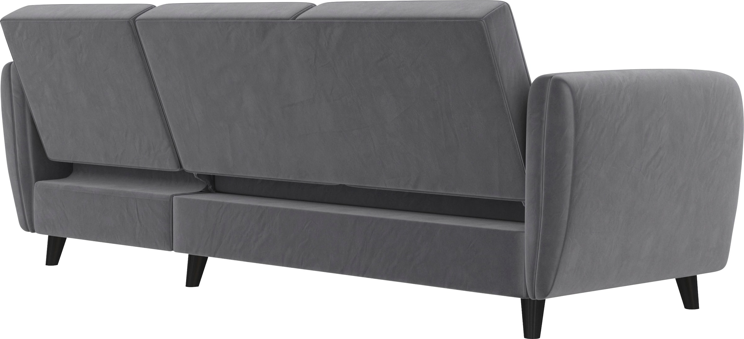 Dorel Home Ecksofa »Perry, L-Form,« Rückenlehne, verschiedene Farbvarianten, Sitzhöhe 43 cm, Breite 219 cm