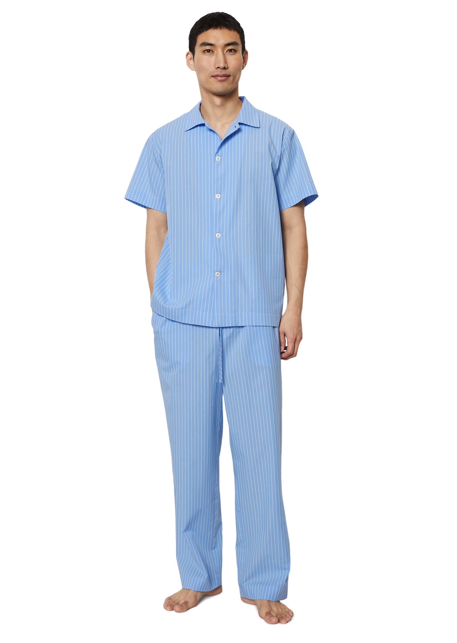 Marc O'Polo Pyjamahose, mit feinen Streifen