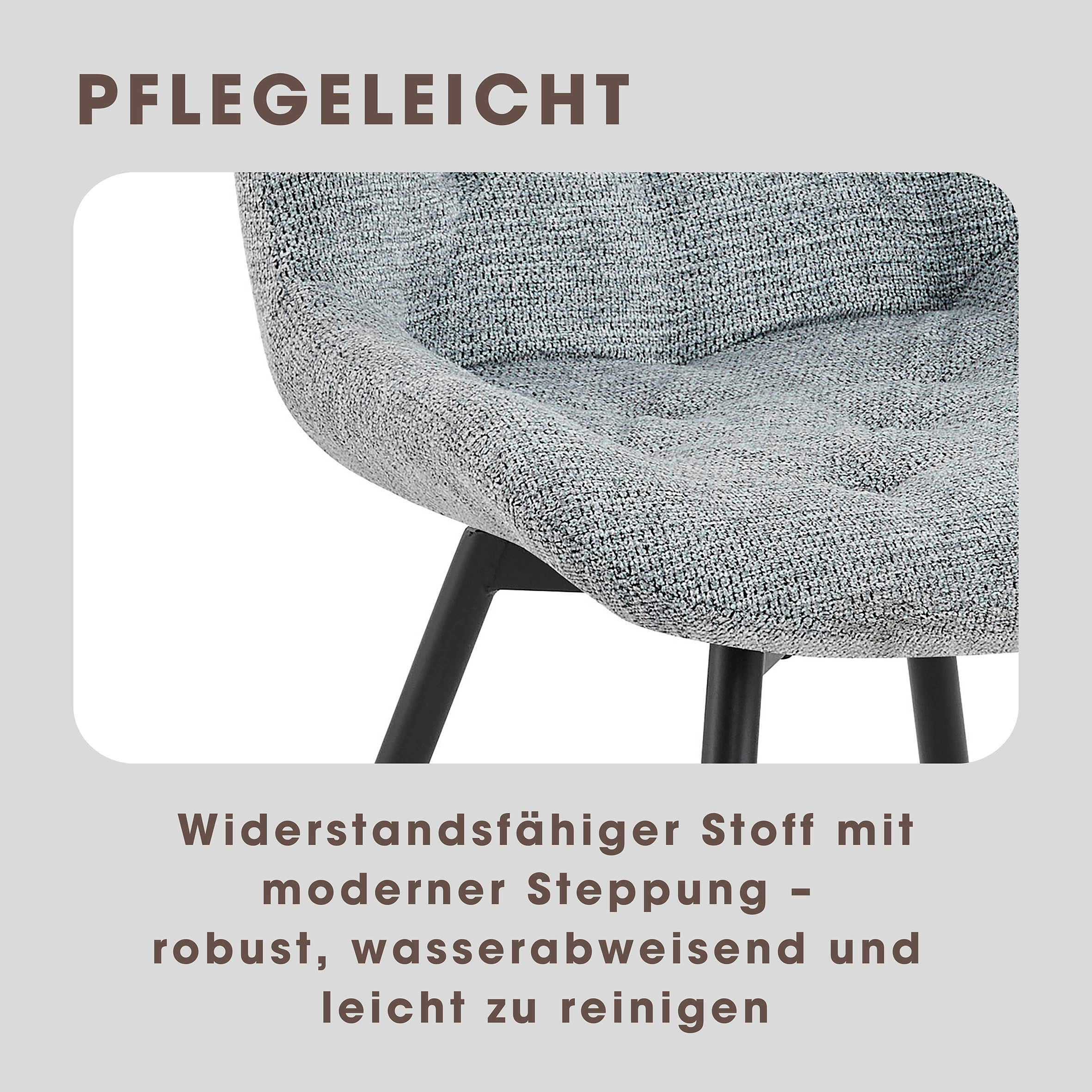 byLIVING Esszimmerstuhl »Aragon« (Set) 2 Stk.360 Grad drehbarer Stuhl, hochwertiger Webstoffbezug mit Steppung