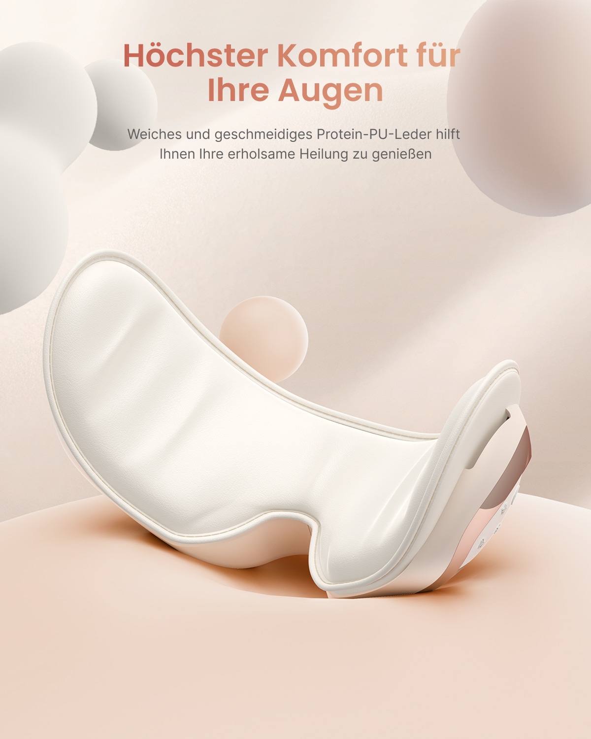 Renpho Gesichtsmassagegerät »Renpho Eyeris 3 Eye massager G010V« Sprachgesteuertes Pflegeerlebnis mit Wärme, Kühlung und Akupressur