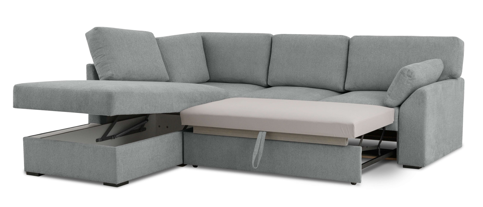 Home affaire Ecksofa »Citry«, (304 St.), Breite 242 cm, Chenille, Bettfunktion, Bettkasten, L-Form