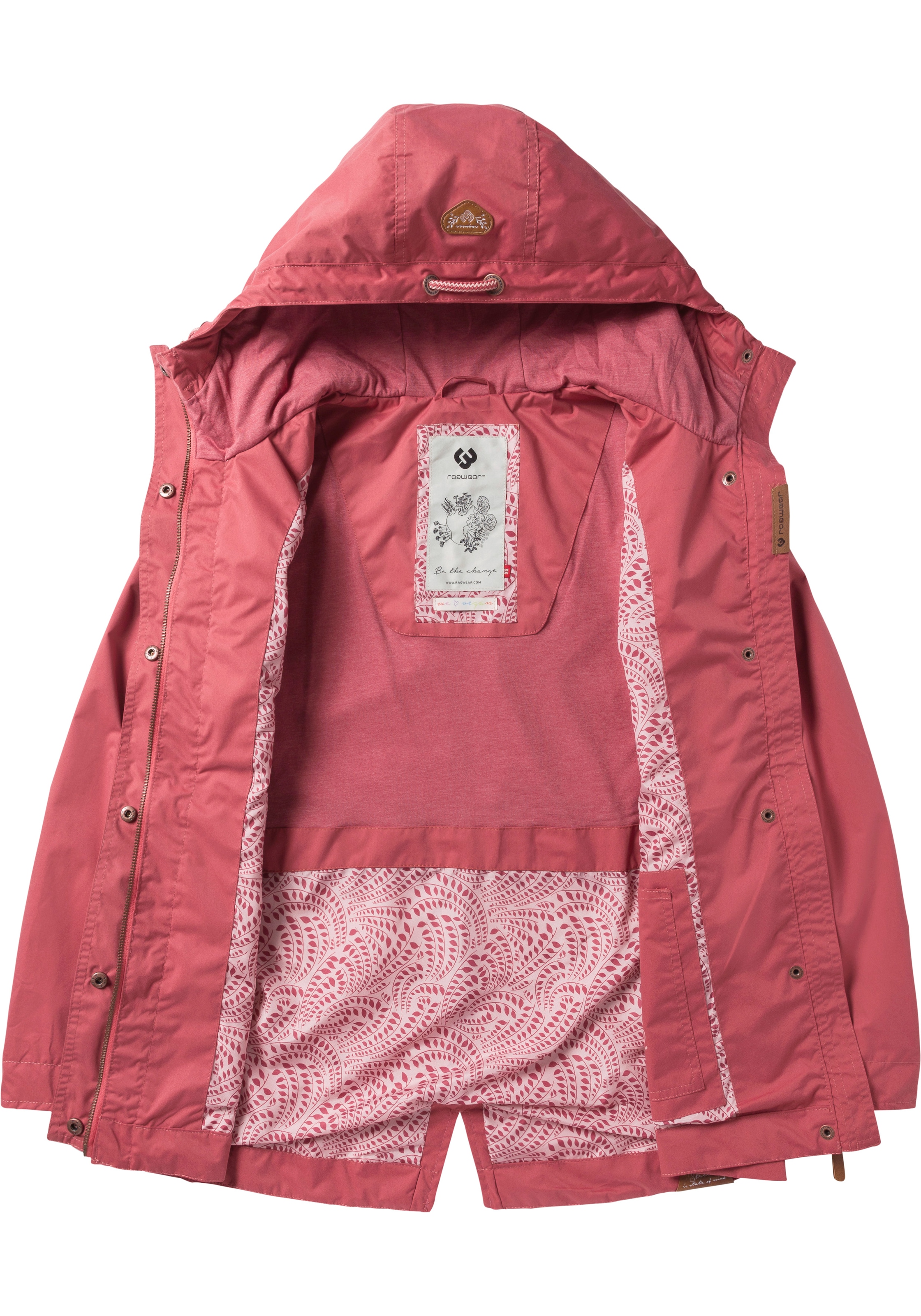 Ragwear Funktionsjacke »LENCA«, mit Kapuze, stylische Übergangsjacke Waterproof fabric