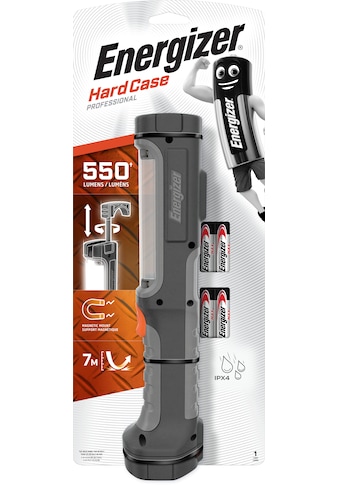 LED Taschenlampe »Hardcase Pro Worklight inkl. 4 AA Batterien«, (Packung, 5 St.)