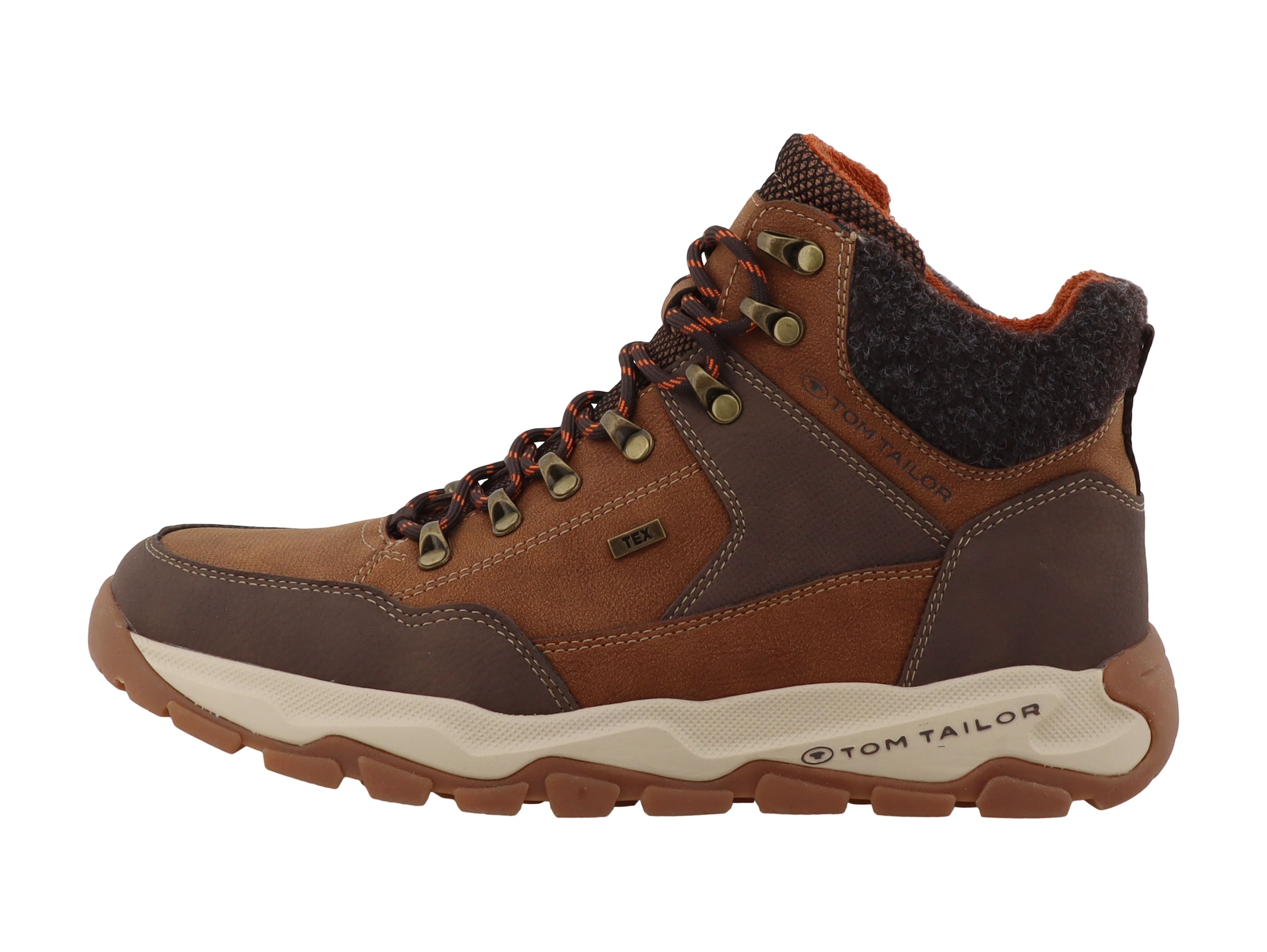 TOM TAILOR Schnürboots  Schnürer im Bergsteiger-Look, mit Kontrastbesatz